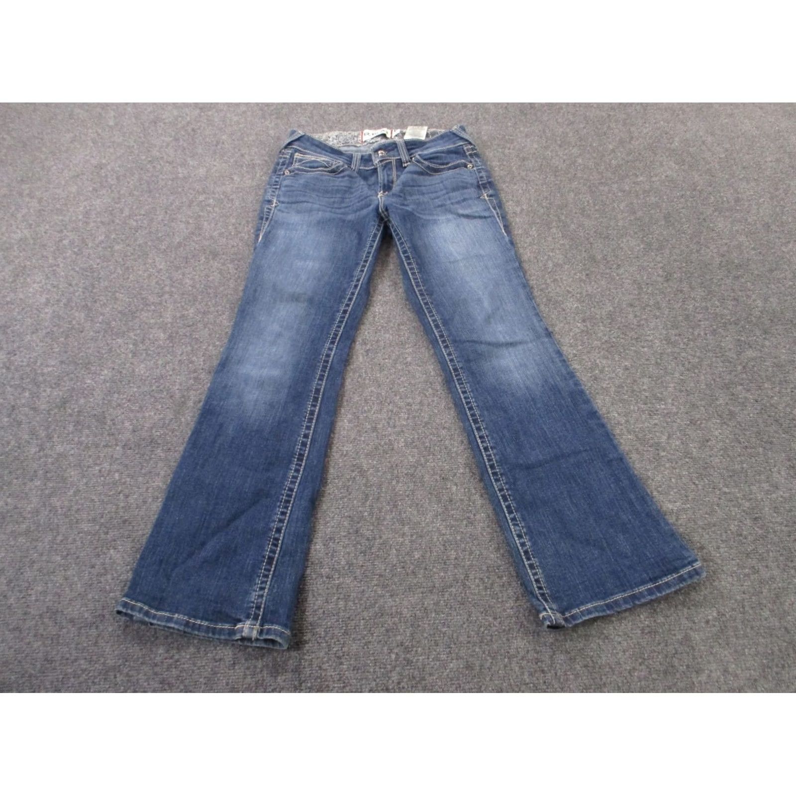 Ariat Ariat Jeans Womens 28 Blue Denim Bootcut Faded Country Work Stretch Western-Regular-Blue-28-Jeans-Pattern: Solid-Brand: Ariat Size 24" / US 00 / IT 34 - 2 Thumbnail