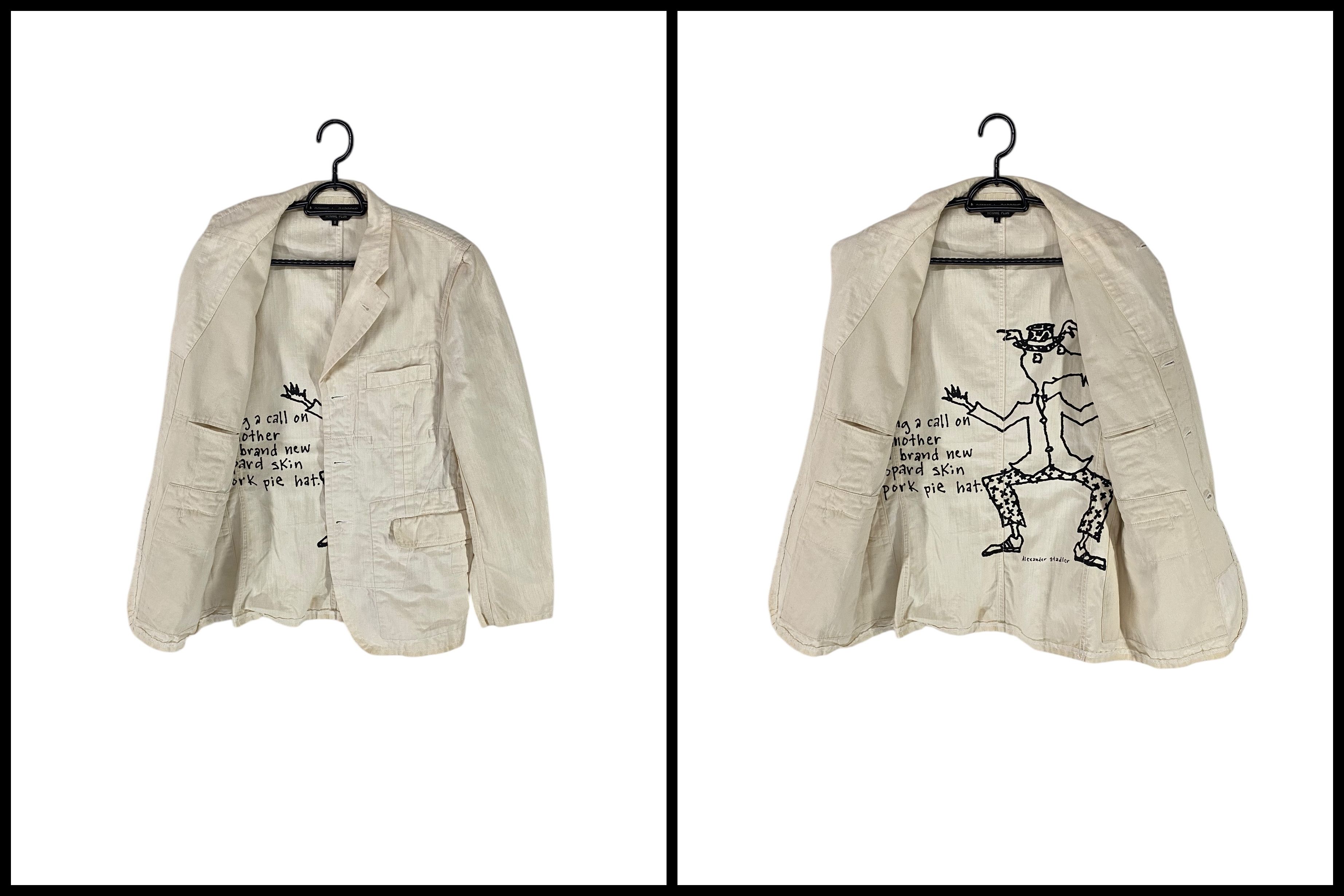 Comme des Garcons Homme Plus SS03 Cdgh X Alex Stadler printed lined works jacket Size US S / EU 44-46 / 1 - 4 Thumbnail