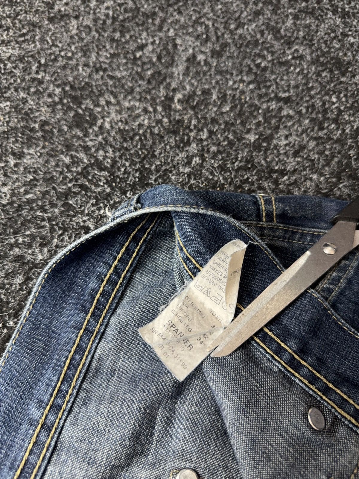 Japanese Brand Y2K 00s Pepe Jeans SK8 Straight Denim Blue 90s Vintage Style Size US 32 / EU 48 - 13 Thumbnail