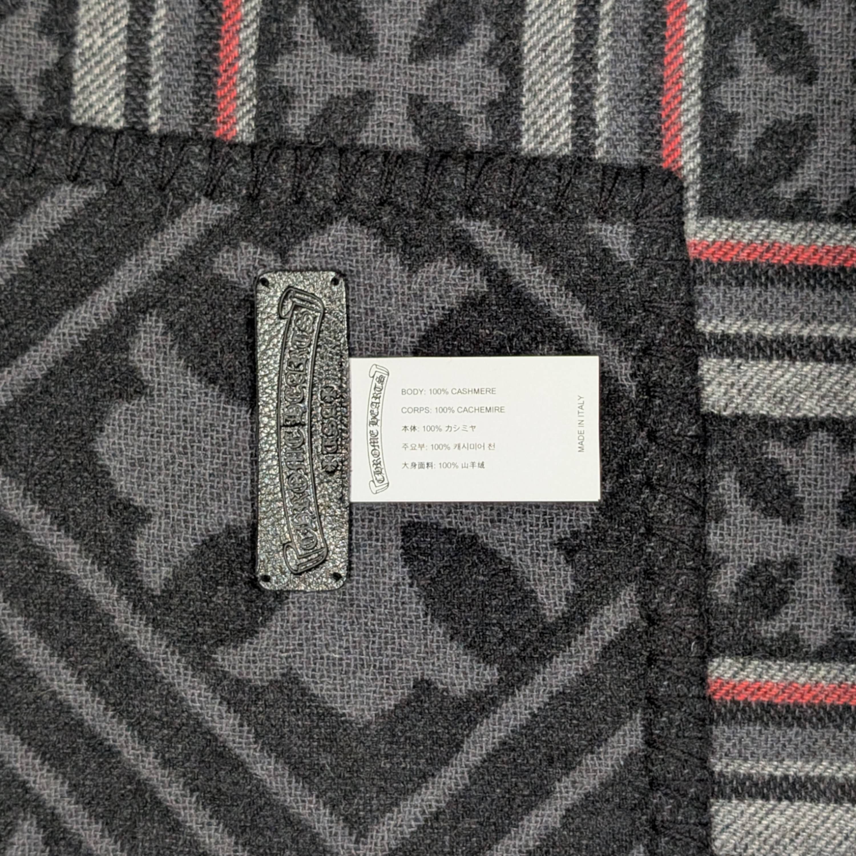 Chrome Hearts CH CROSS PLUS CASHMERE BLANKET REVERSIBLE PLAID JACQUARD Size ONE SIZE - 6 Thumbnail