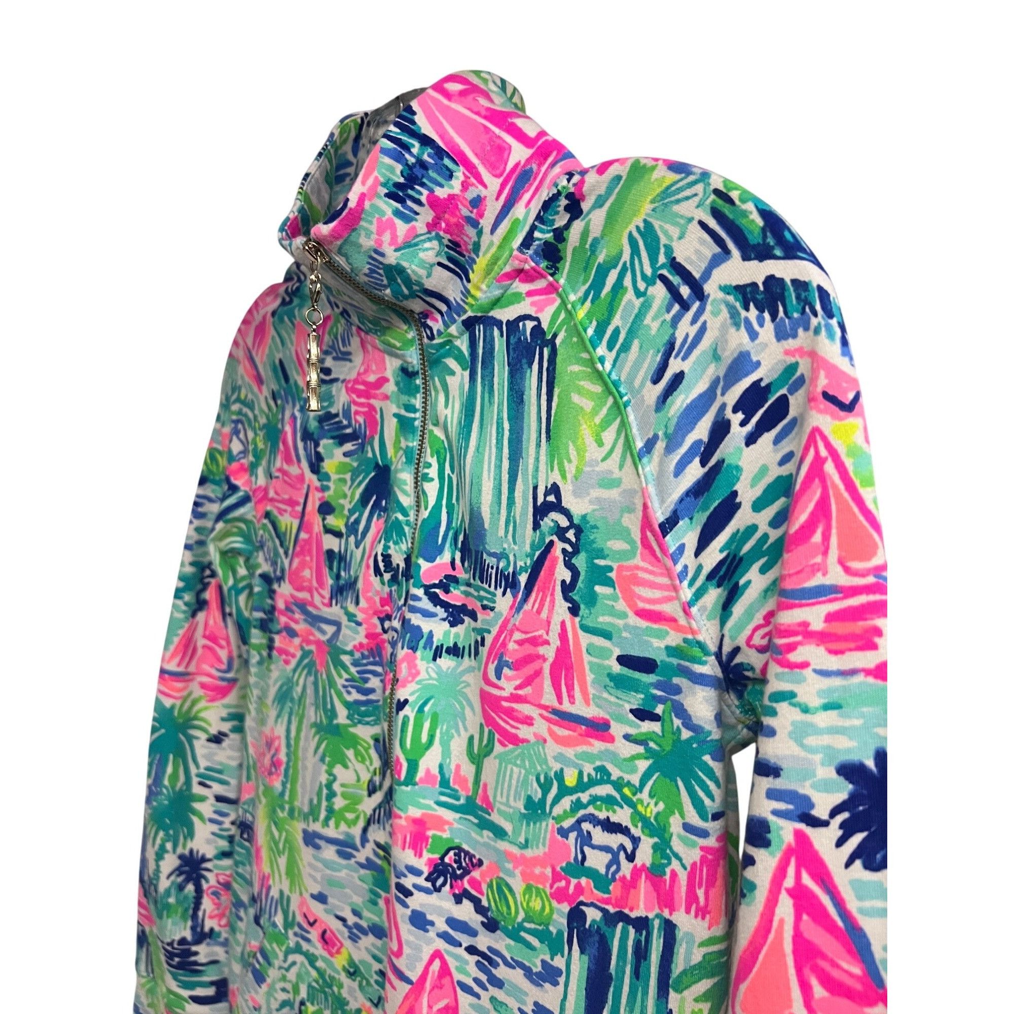 Lilly Pulitzer Lilly Pulitzer UPF 50+ Skipper Floral Midi Dress XXS Pocket Size XXS / US 00 / IT 34 - 6 Thumbnail