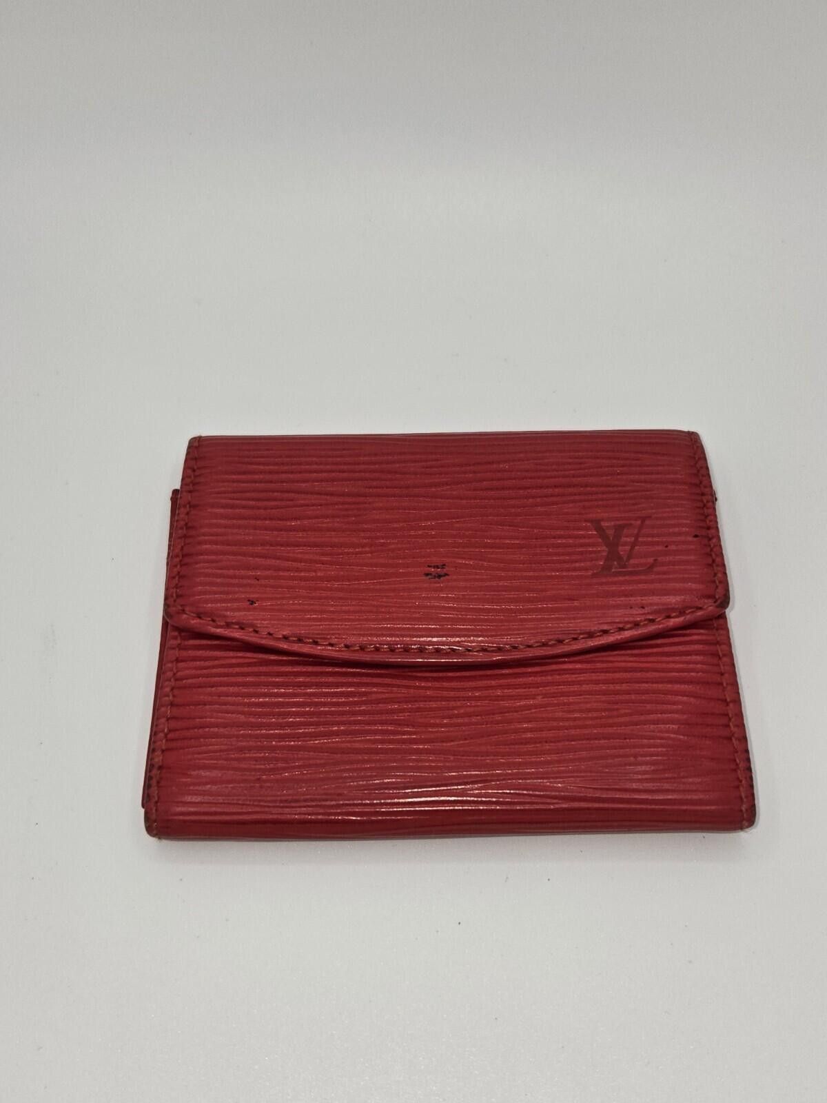 Louis Vuitton Louis Vuitton Epi Leather Castilian Red Wallet Spain M63587 Size ONE SIZE - 1 Thumbnail