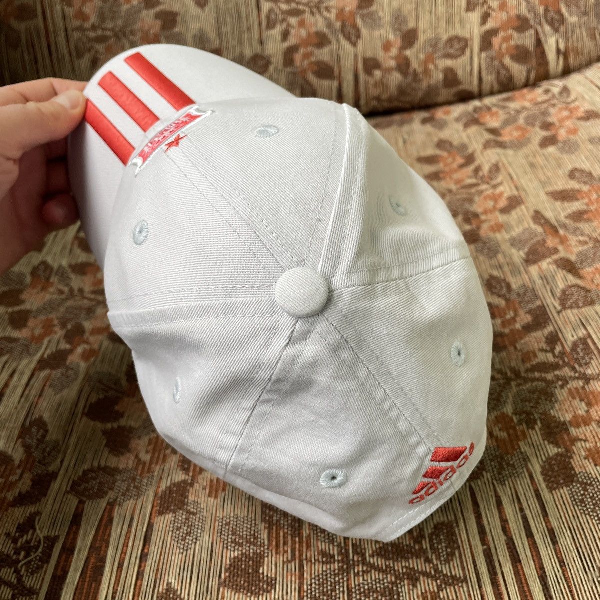 Adidas Adidas Spain FEF 3 Stripes Football Soccer Grey Cap Hat Size ONE SIZE - 9 Thumbnail