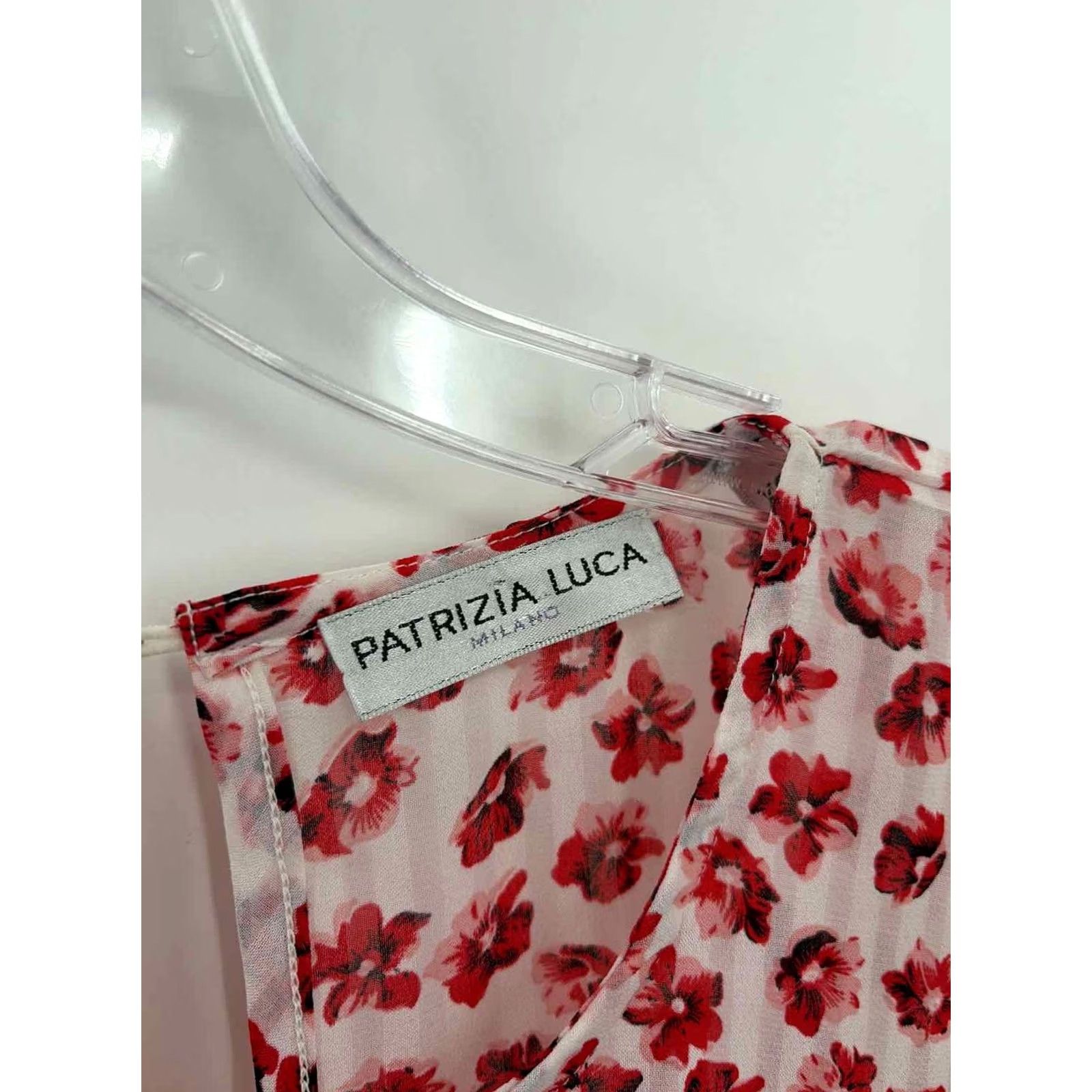 Vintage Pre-Owned Patrizia Luca Red Floral XL Blouse Plus Size Size XL / US 12-14 / IT 48-50 - 3 Thumbnail