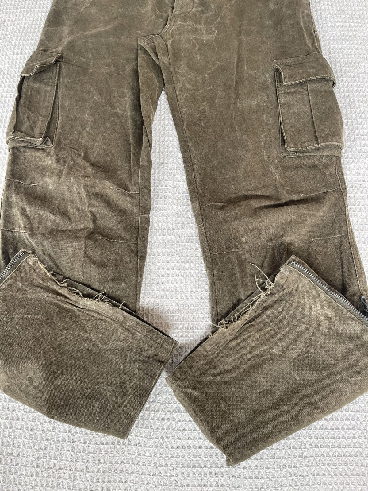 RIPVANWINKLE 🔥RIP VAN WINKLE JAPAN🔥Oil Coating Flared Cargo Pants 90s Size US 32 / EU 48 - 8 Thumbnail