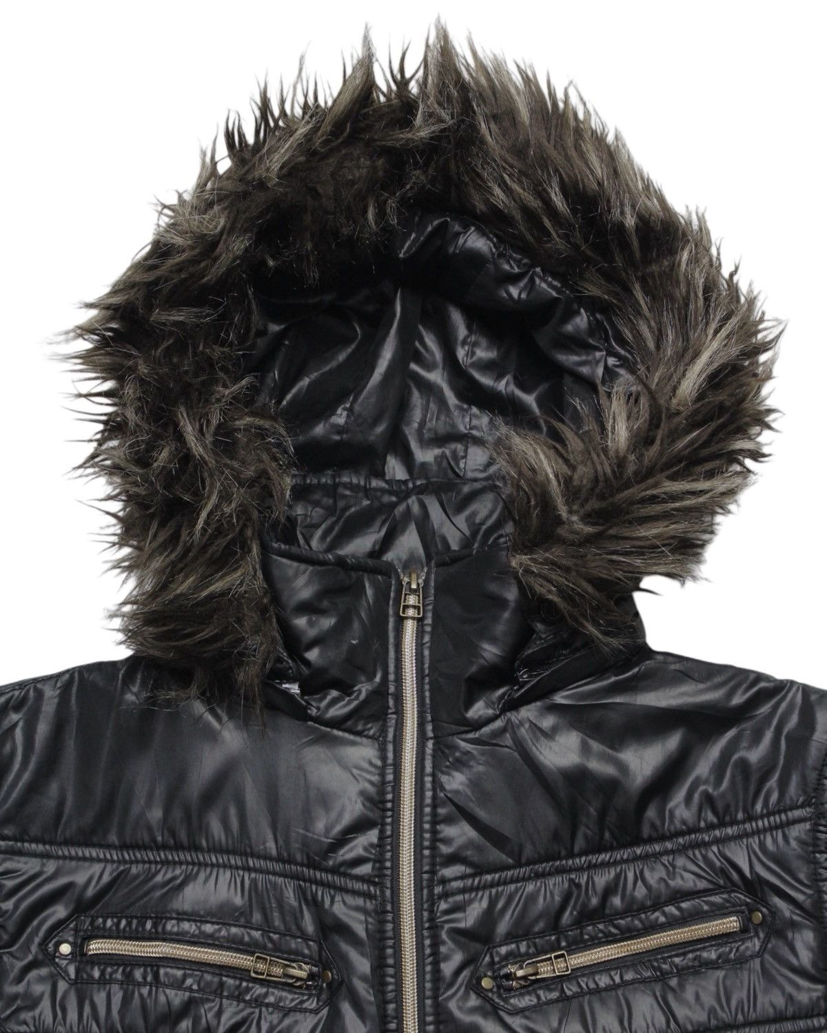 If Six Was Nine 2000S SPINALH JAPAN DETACHABLE FUR HOOD UTILITY JACKET Size US M / EU 48-50 / 2 - 3 Thumbnail