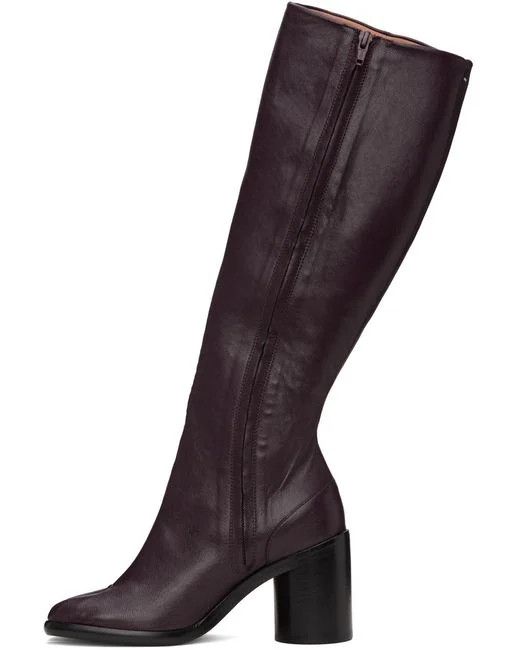 Maison Margiela oc11z0825 Tabi Knee-high Tall Boots in Burgundy Size US 9 / IT 39 - 3 Thumbnail