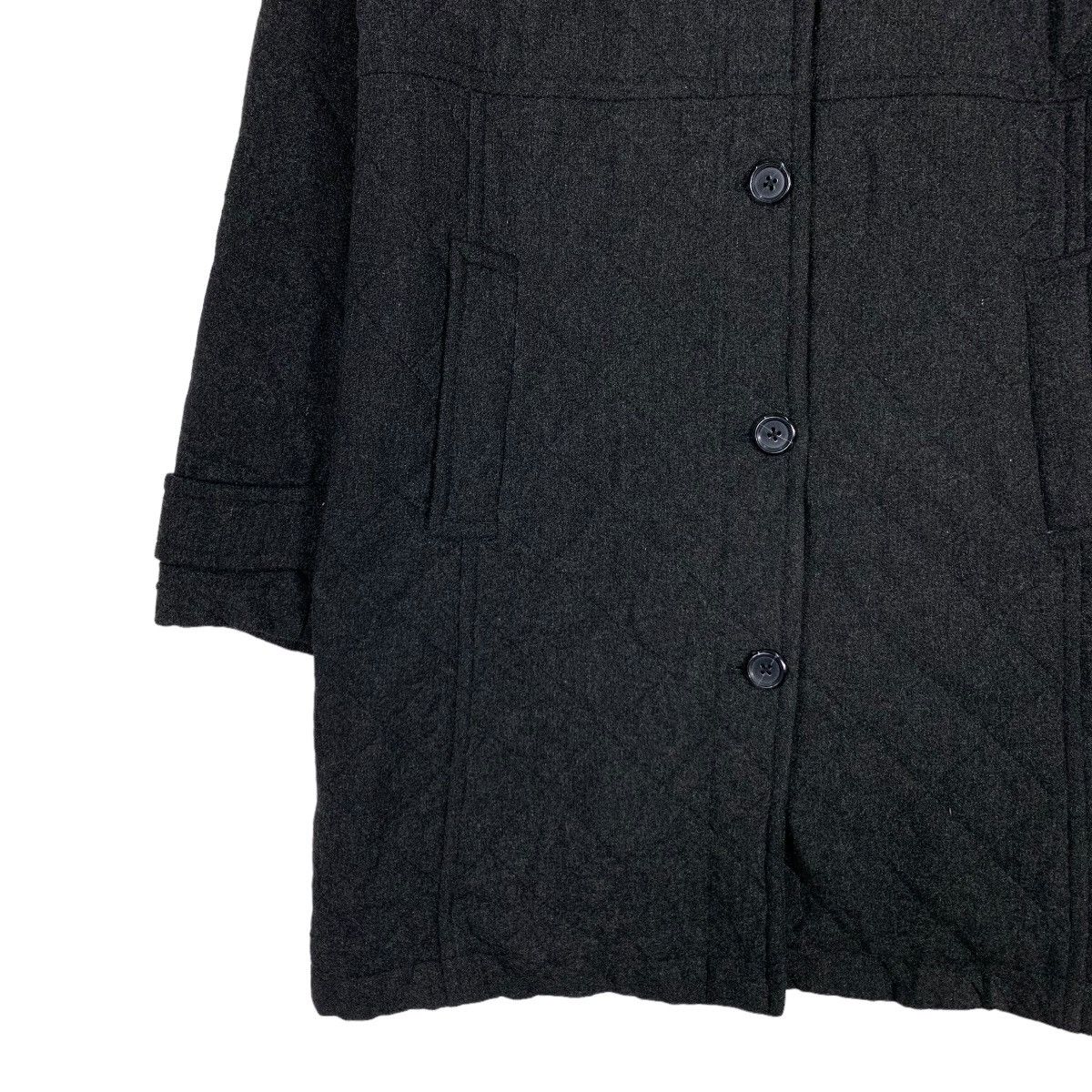 Lands' End LANDS’ END Primaloft Wool Rayon Black Coat #1132-C52 Size L / US 10 / IT 46 - 3 Thumbnail