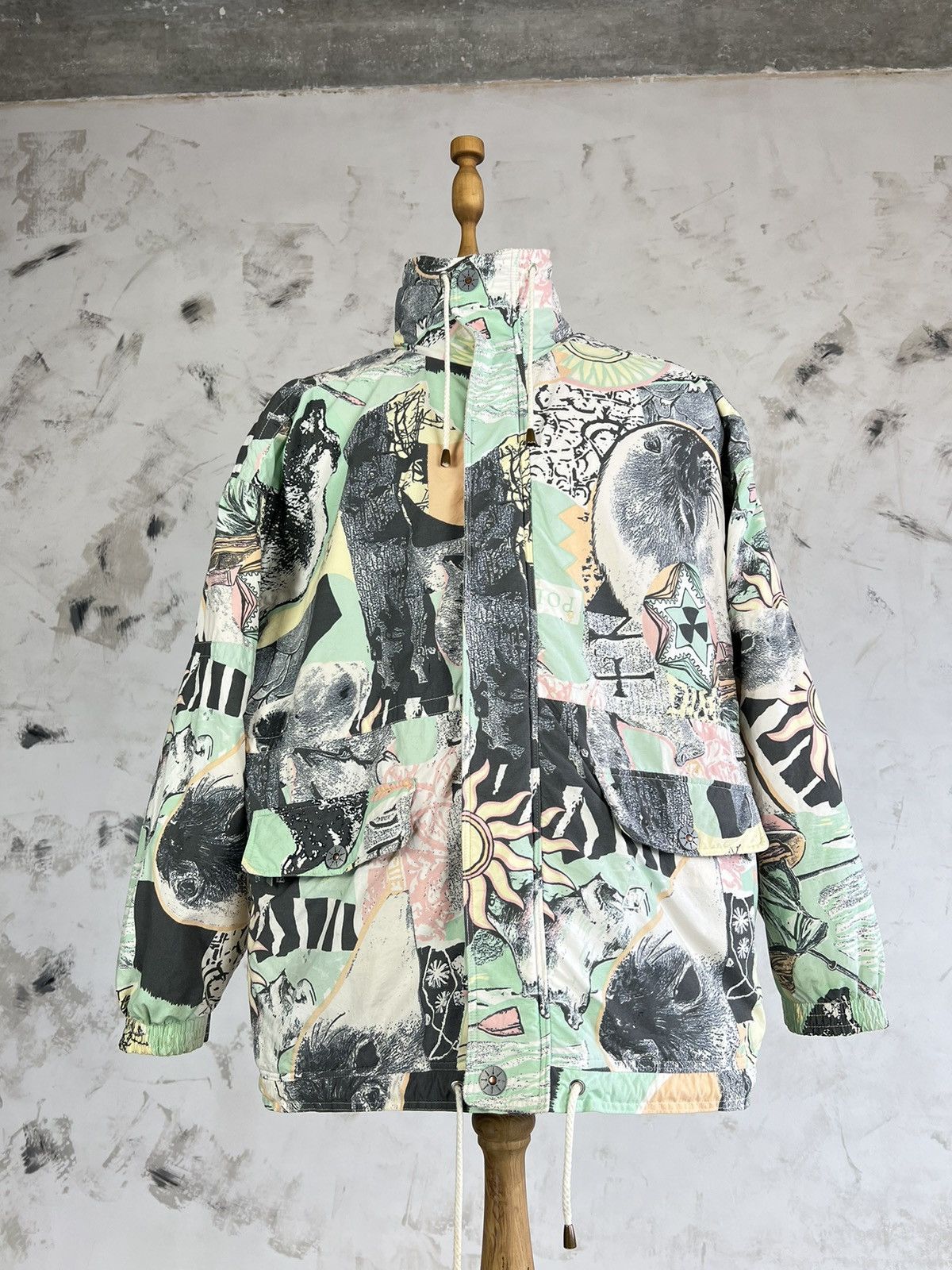 Vintage Vintage Maser Full Print Size M - L Size US M / EU 48-50 / 2 - 2 Thumbnail