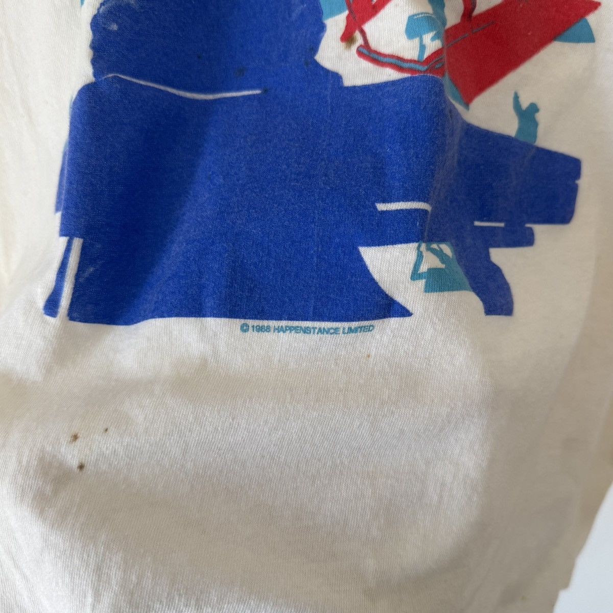 Band Tees Vintage 1988 Elton John Band Tour Tee Distressed Rare Size US XXL / EU 58 / 5 - 5 Thumbnail
