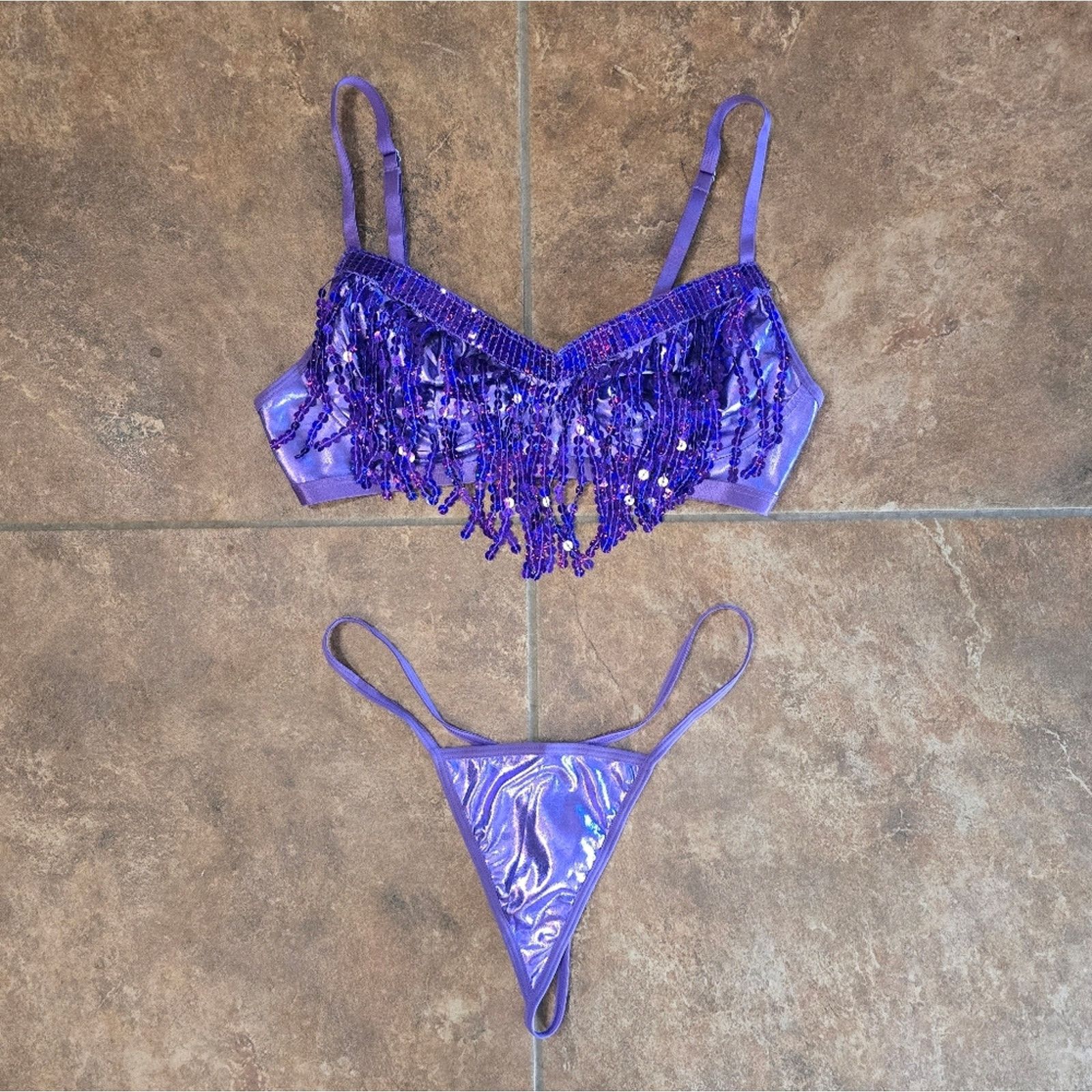 Other Purple Metallic | AVID LOVE | Ravewear Outfit Size ONE SIZE - 3 Thumbnail