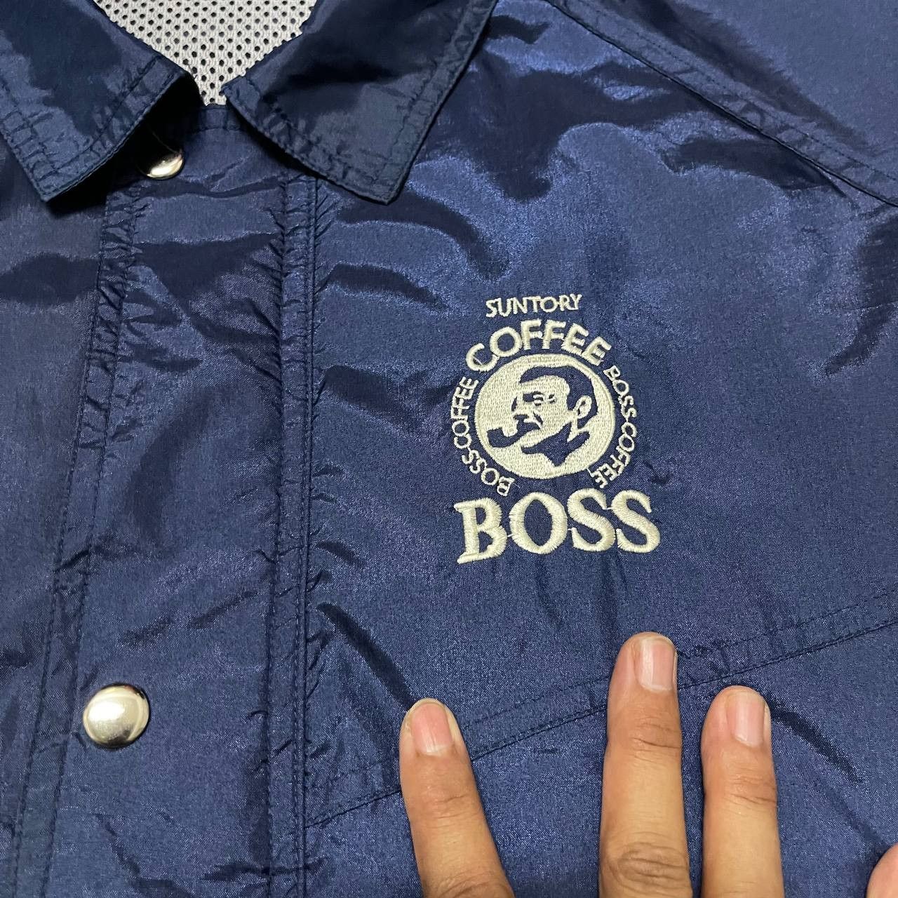 Japanese Brand Vintage Suntory Boss Coffee Bomber Jacket Size US M / EU 48-50 / 2 - 6 Thumbnail