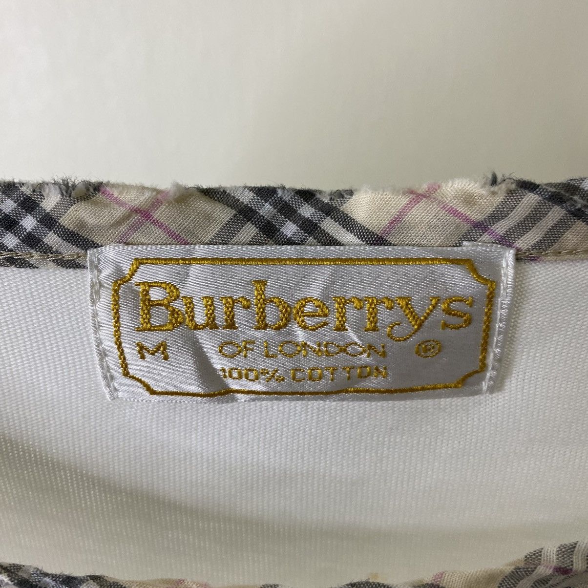 Burberry Vintage Burberrys Of London Nova Check Embroidery Spell Out Size US S / EU 44-46 / 1 - 4 Thumbnail
