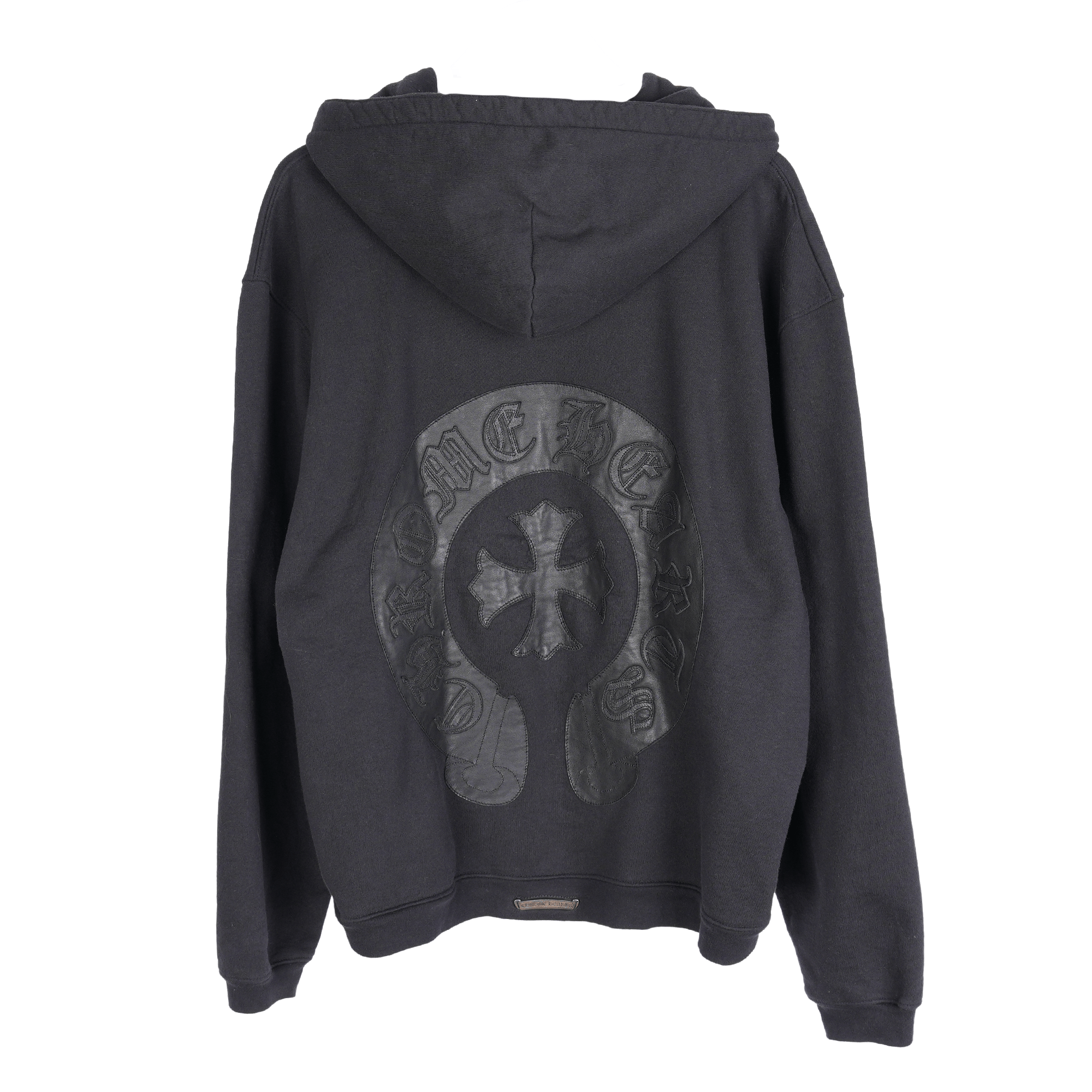 Chrome Hearts Chrome Hearts GRP Y NOT Leather Patchwork Zip-Up
