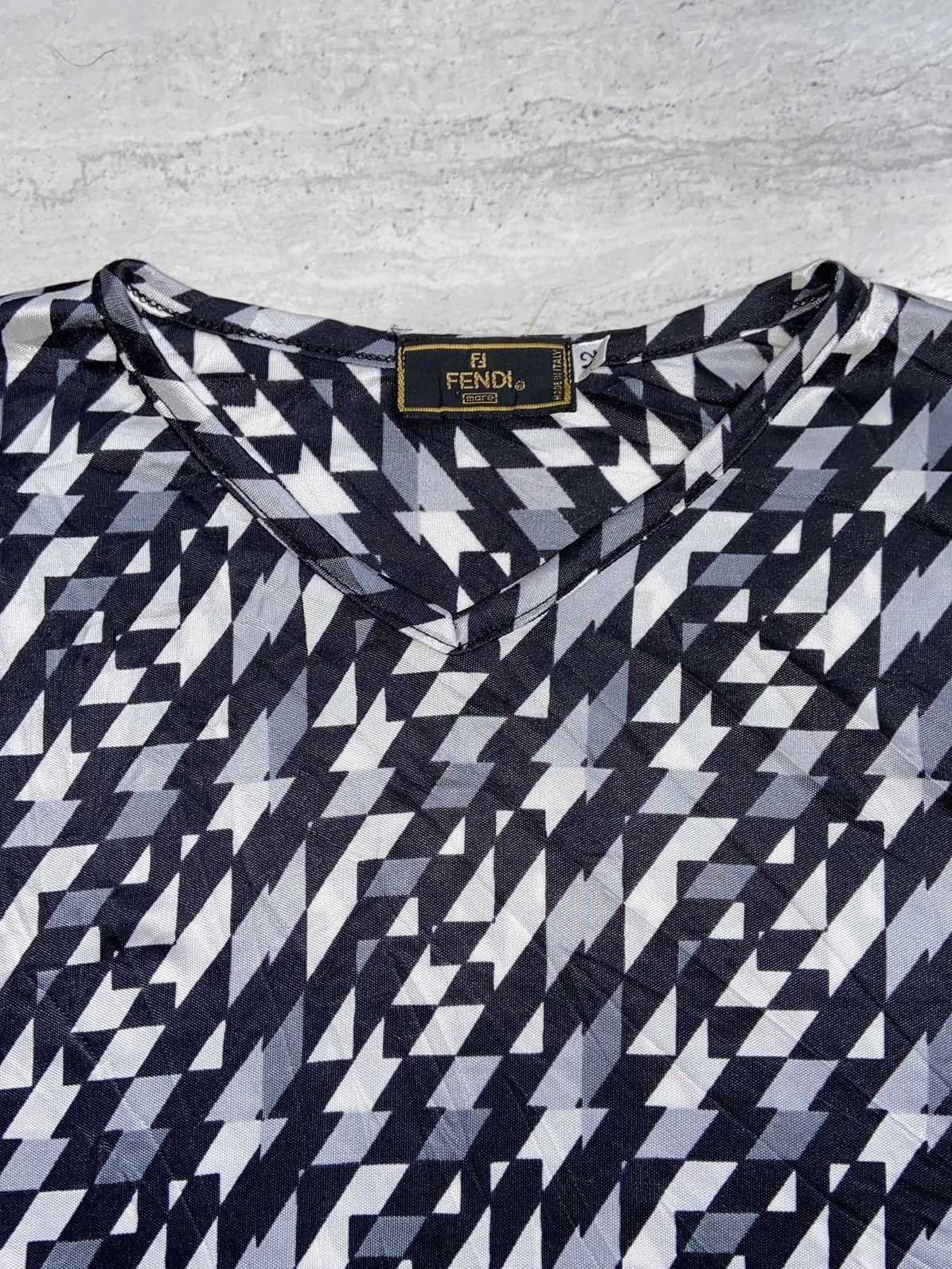 Fendi FENDI Striped T-shirt Size US XXS / EU 40 - 5 Thumbnail