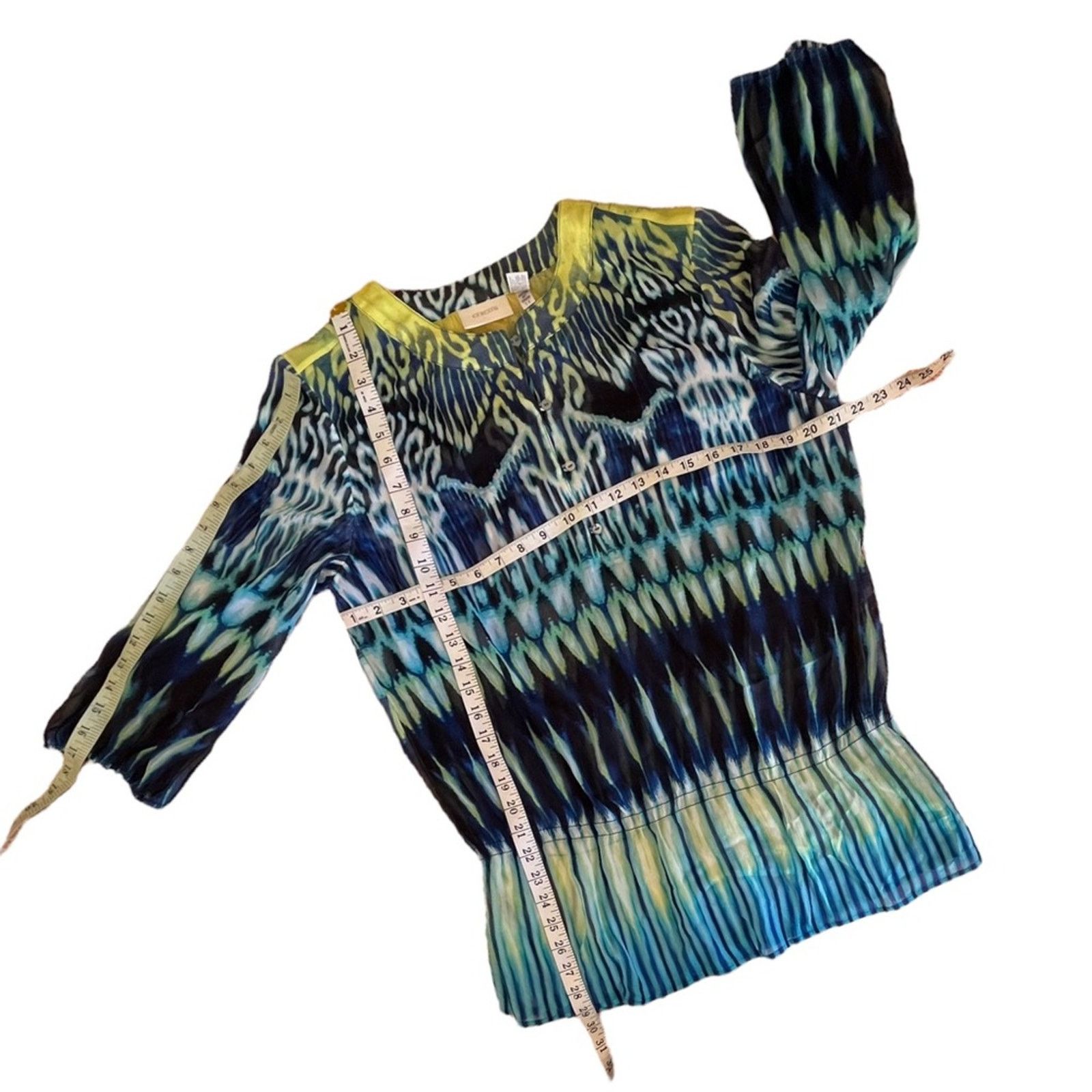 Chicos Chico’s peplum lightweight blouse size 2 / Medium Size M / US 6-8 / IT 42-44 - 5 Thumbnail
