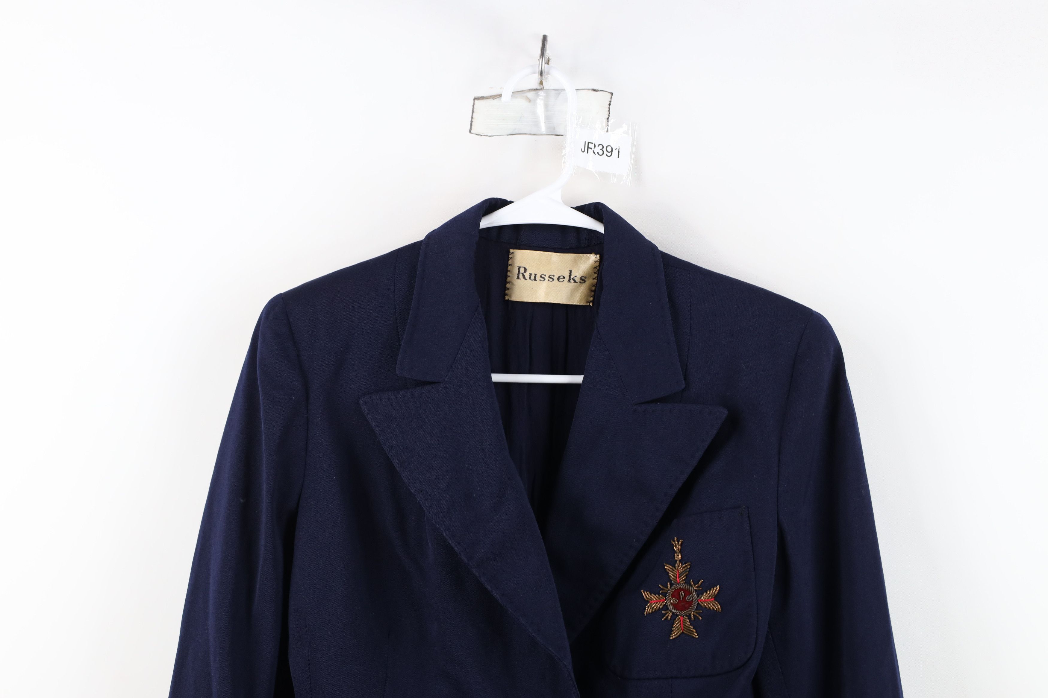 Vintage Vintage 30s 40s Gabardine Crest Clasp Hook Blazer Jacket USA Size M / US 6-8 / IT 42-44 - 2 Thumbnail
