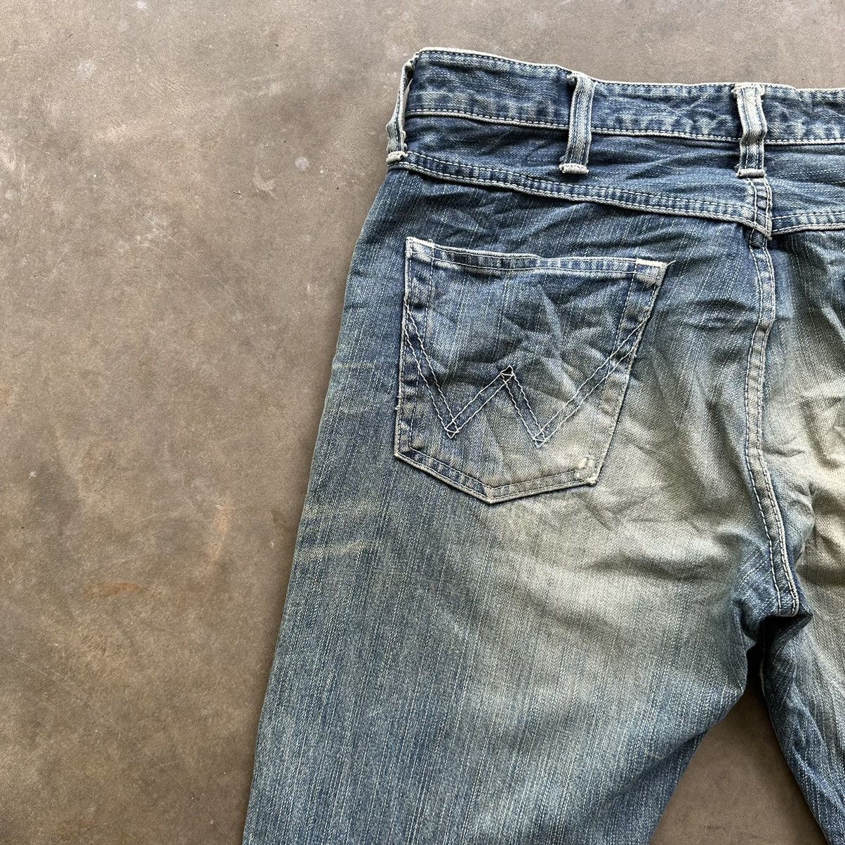 Japanese Brand W34 🔥 Vtg Wrangler Faded Distressed Sick Denim Jean Pant Size US 34 / EU 50 - 12 Thumbnail