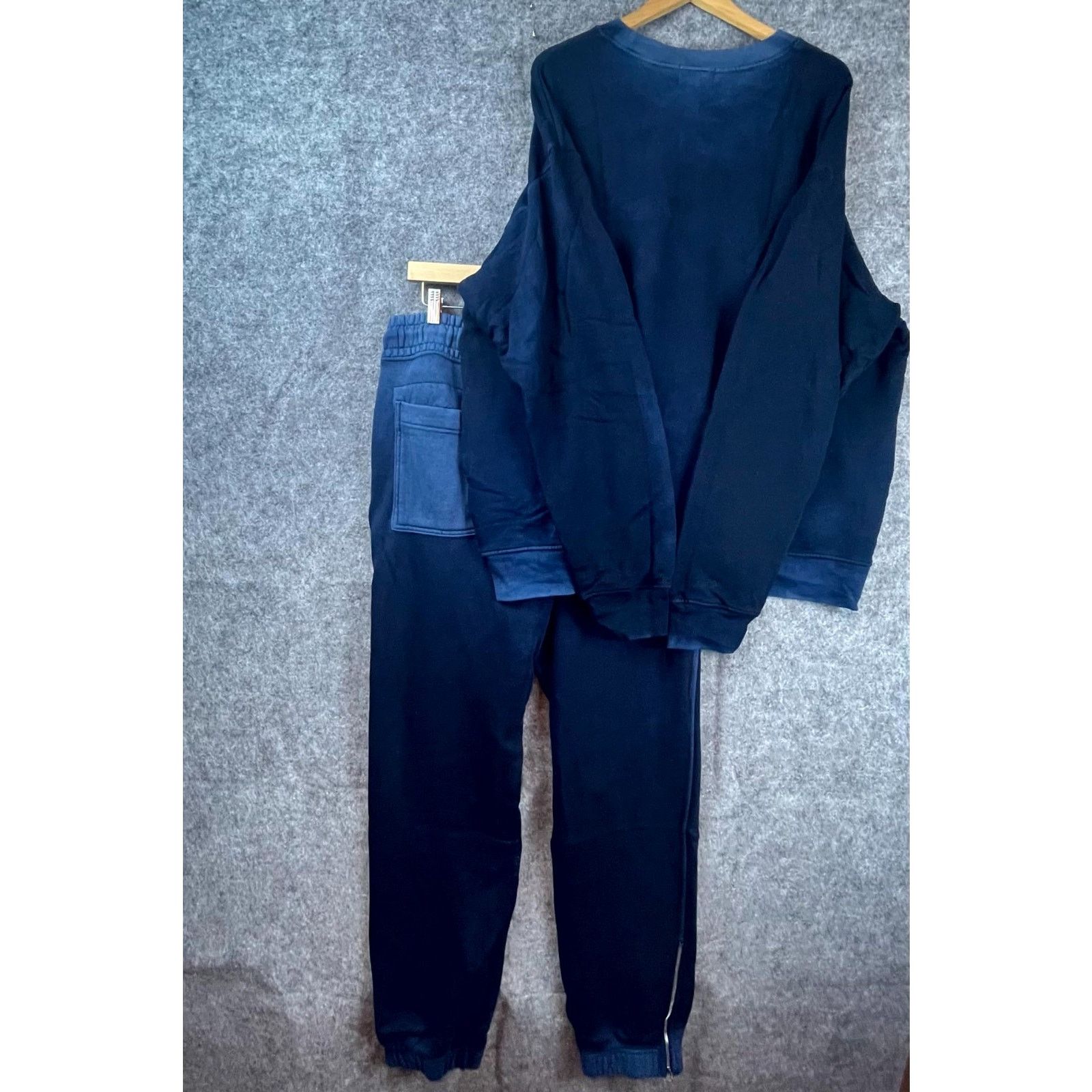 COTTONCITIZEN Cotton Citizen Bronx Sweatshirt & Jogger Set Mens 2XL Blue Size US XXL / EU 58 / 5 - 2 Thumbnail