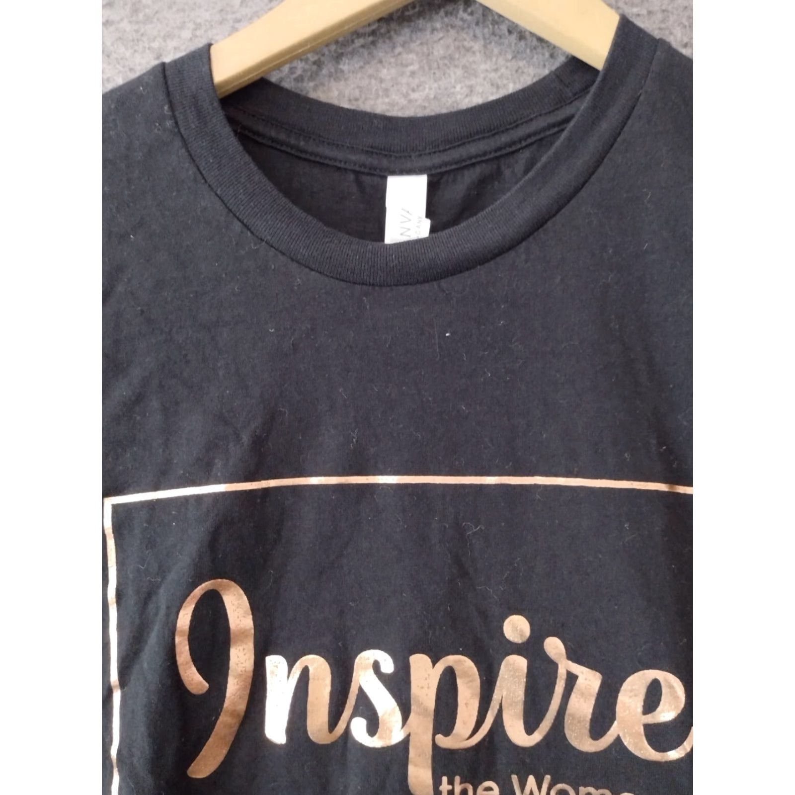 Vintage Inspire the Woman Impact the World Short Sleeve T-Shirt Unisex Black Size S Size US S / EU 44-46 / 1 - 3 Thumbnail
