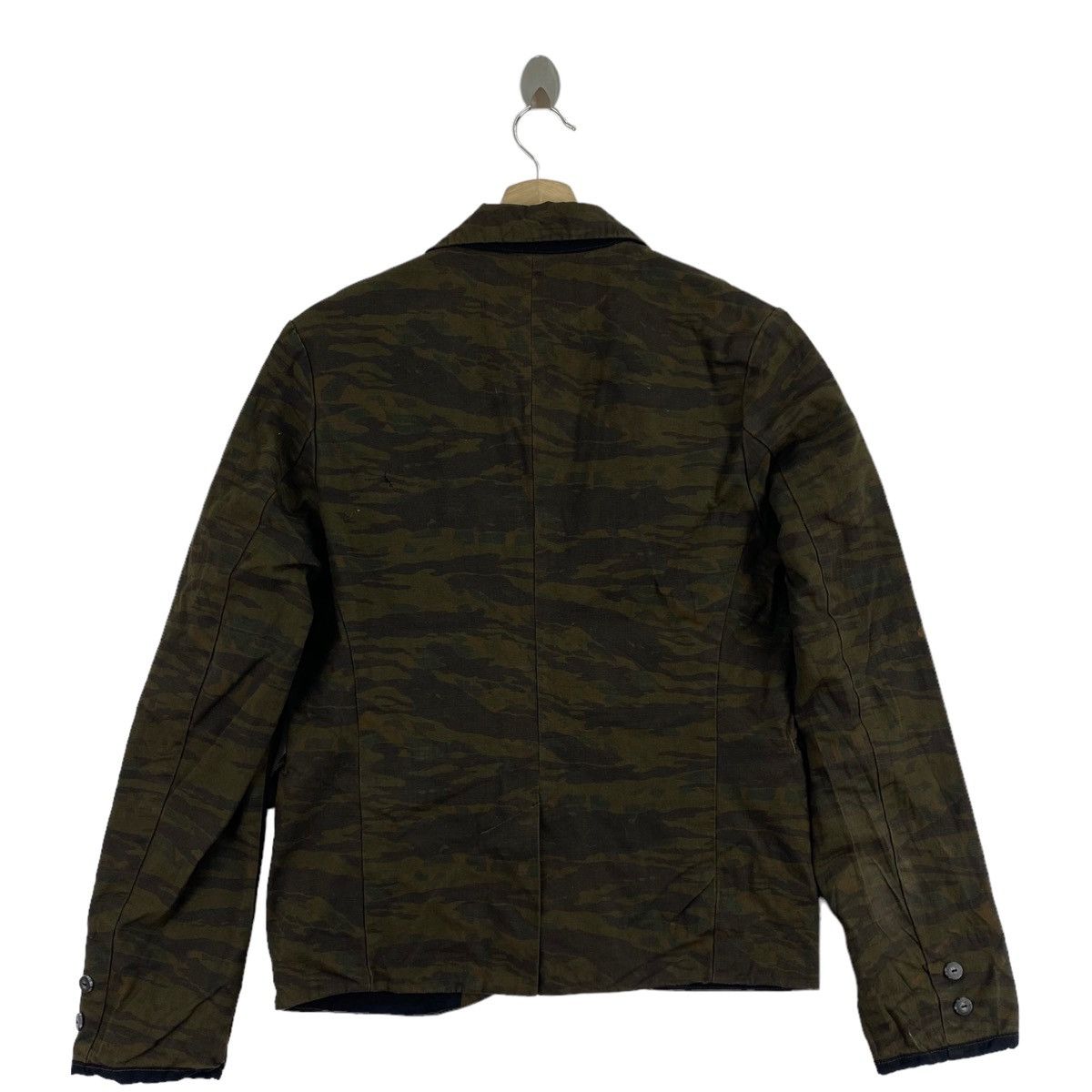 Japanese Brand × Johnbull × KOJIMA GENES JOHNBULL KOJIMA JAPAN Brand Tiger Stripes Khaki Blazer Coat Size US M / EU 48-50 / 2 - 2 Thumbnail