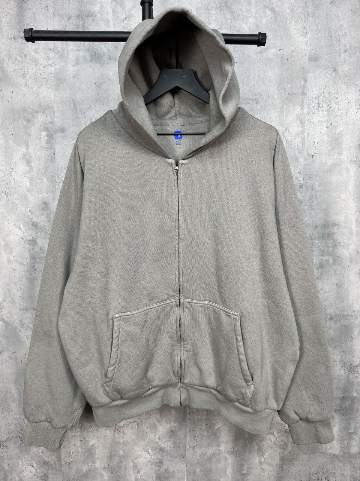 image of Balenciaga x Gap Yeezy X Gap Double Layer Hoodie Unreleased in Taupe, Men's (Size XL)