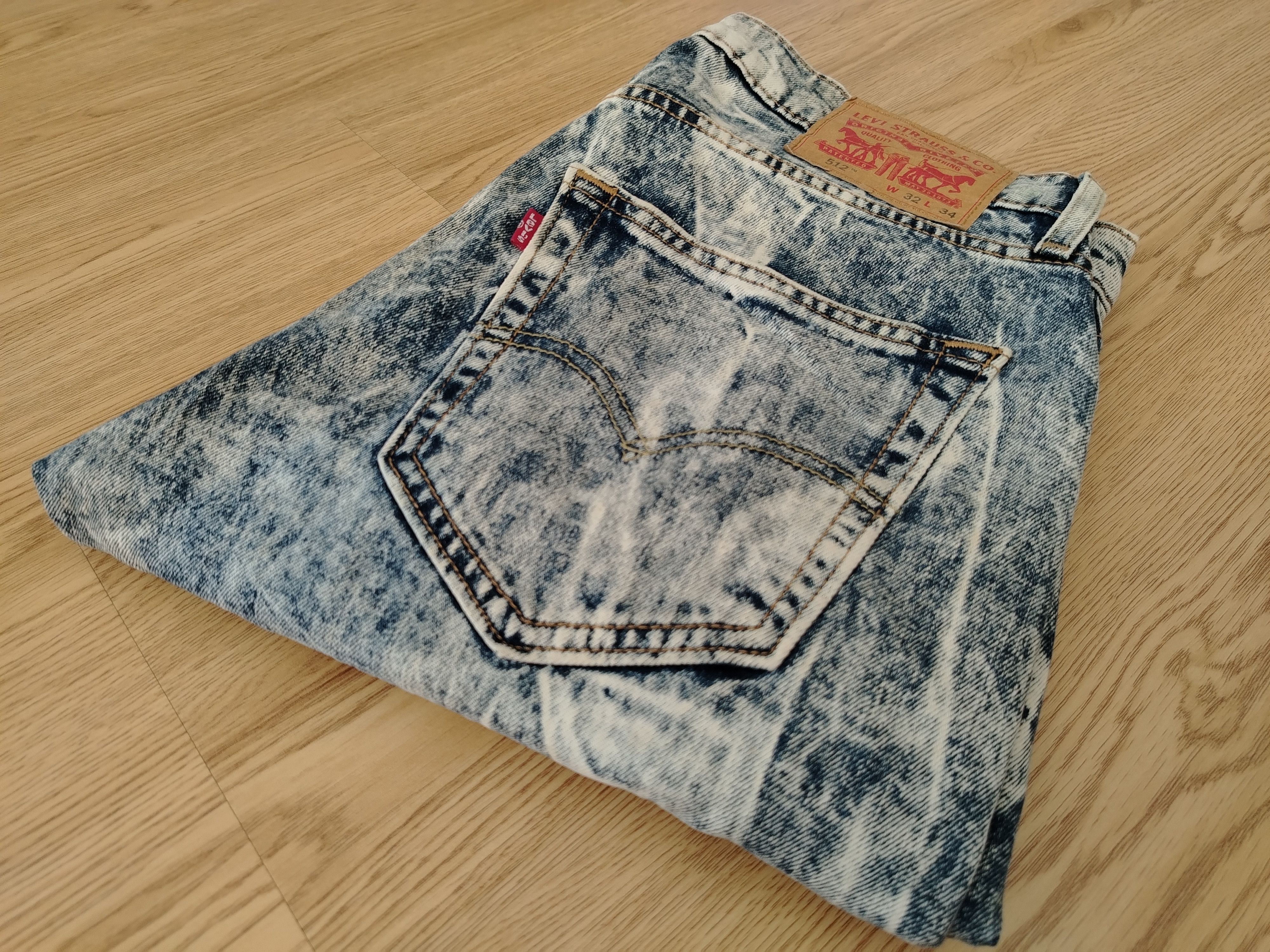 Levi's × Vintage Levis 512 Taper Jeans Acid Wash Vintage Size US 33 - 23 Thumbnail