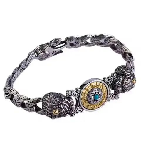 Jewelry Style Retro Silver Bracelet Size ONE SIZE - 2 Thumbnail