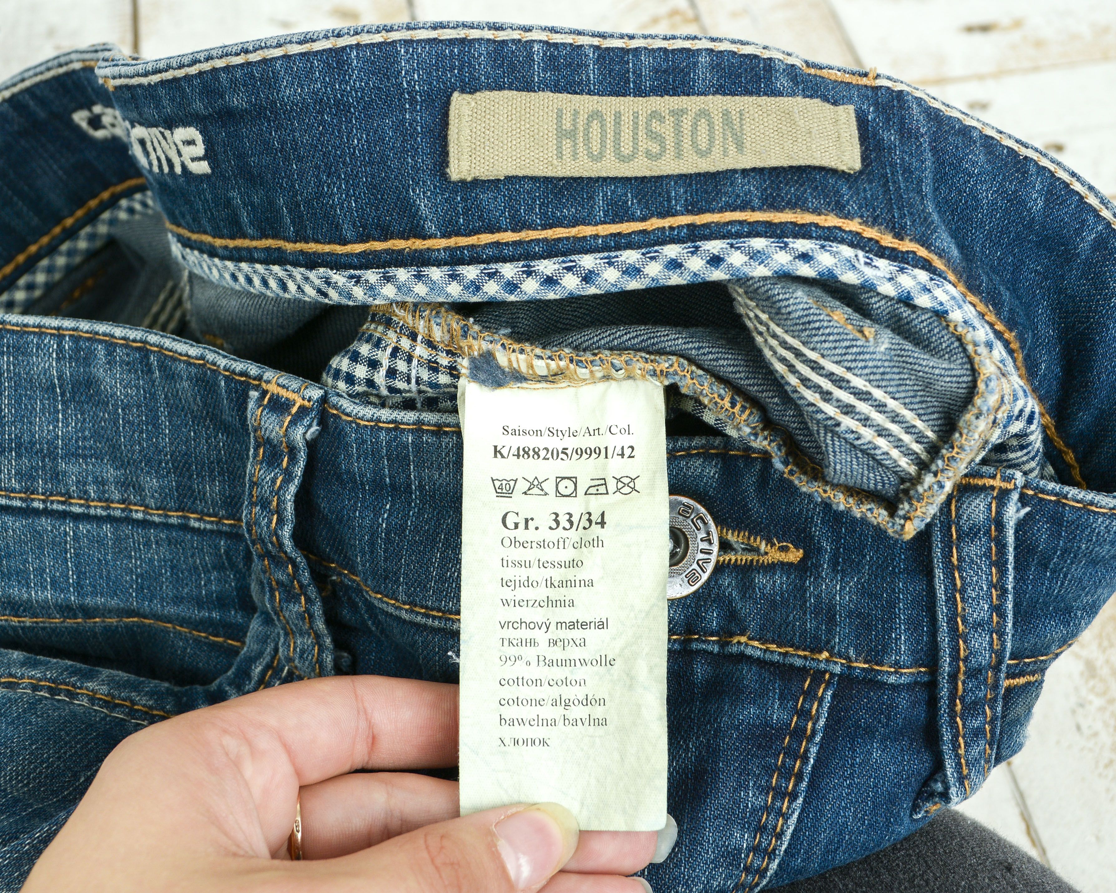 camel active Houston W33 L34 Regular Straight Fit Jeans Denim Pants Size US 33 - 6 Thumbnail