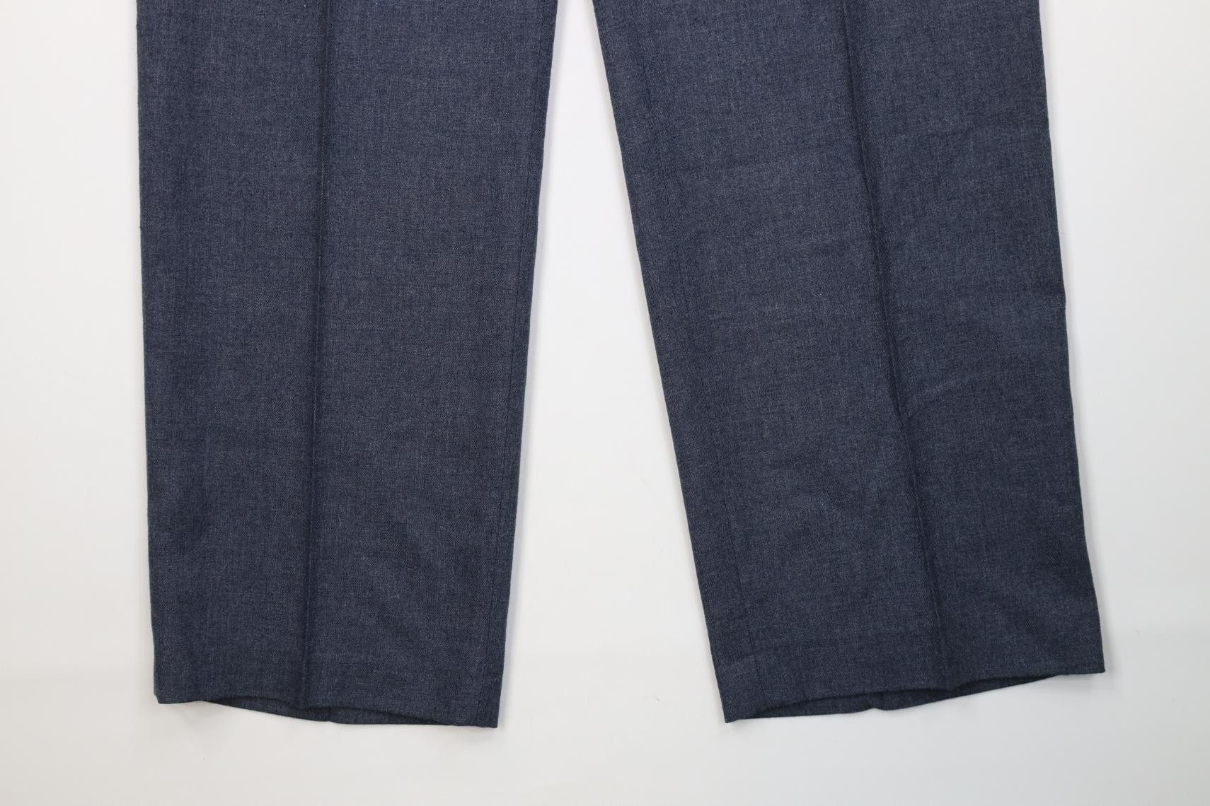 Vintage Vintage 70s Streetwear Blend Knit Wide Leg Chino Pants Size US 36 / EU 52 - 4 Thumbnail