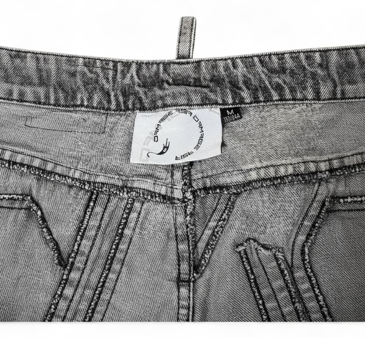 JNCO Junye Jeans baggy style reconstrust faded black distressed Size US 28 / EU 44 - 8 Thumbnail