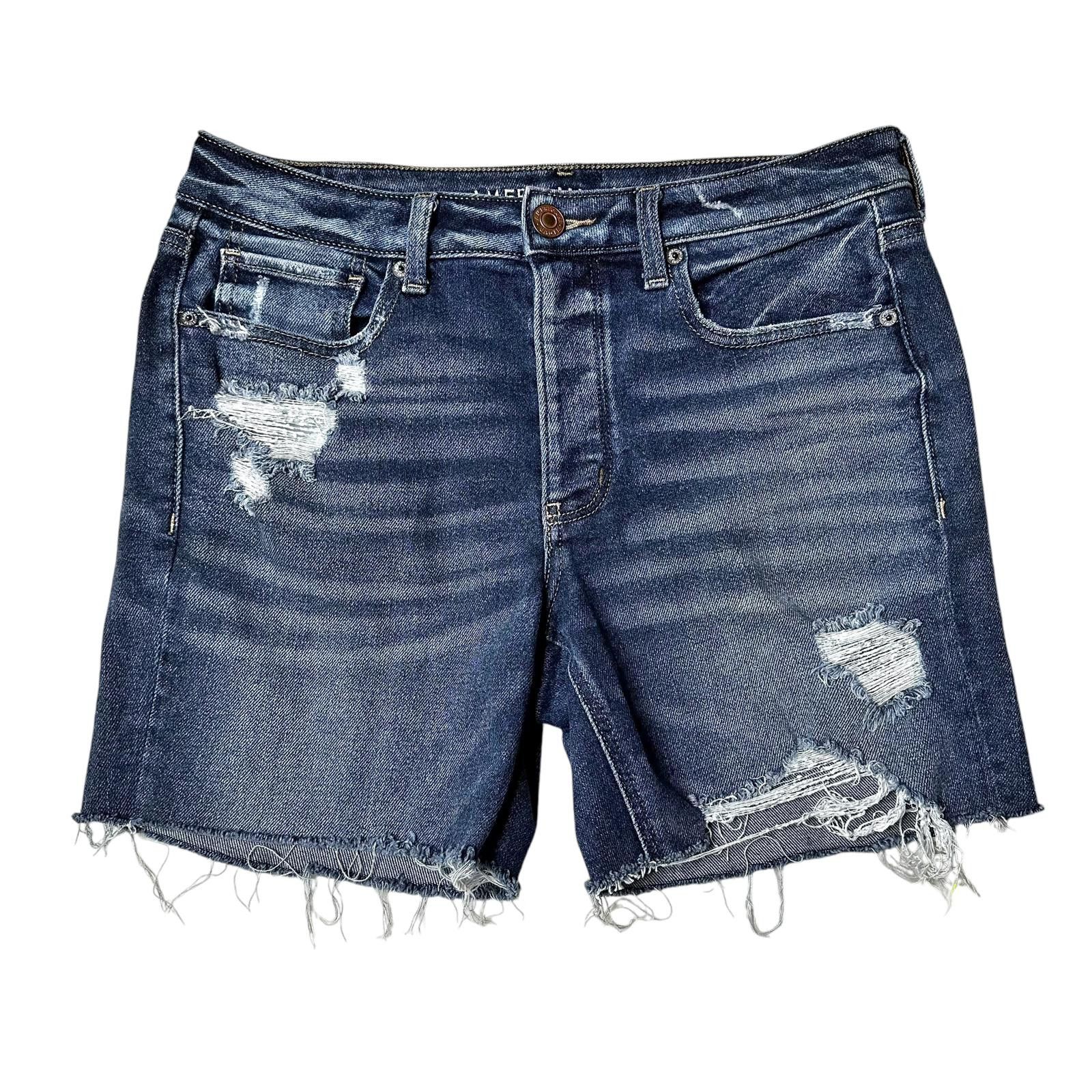 American Eagle Outfitters American Eagle Tomgirl Distressed Denim Shorts 9” Women’s 6 Size 28" / US 6 / IT 42 - 1 Thumbnail