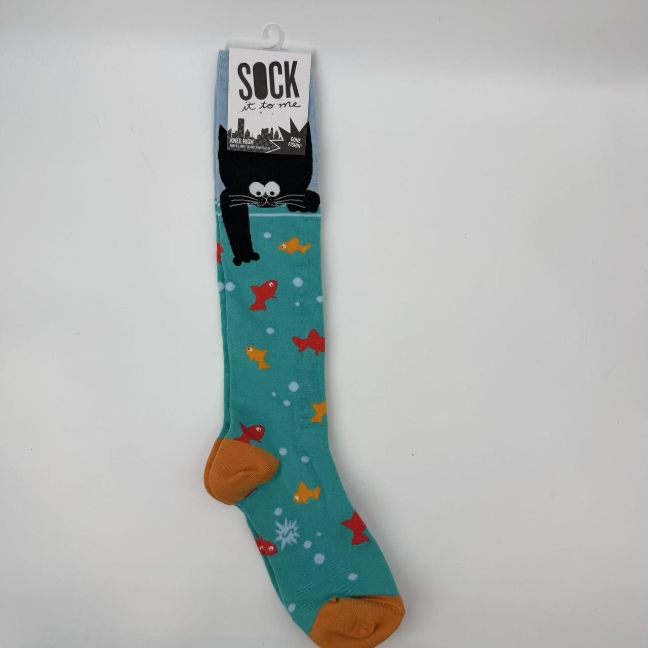 The Unbranded Brand Sock It to Me, Gone Fishing' Unisex Stretch-It Knee-High Size ONE SIZE - 2 Thumbnail