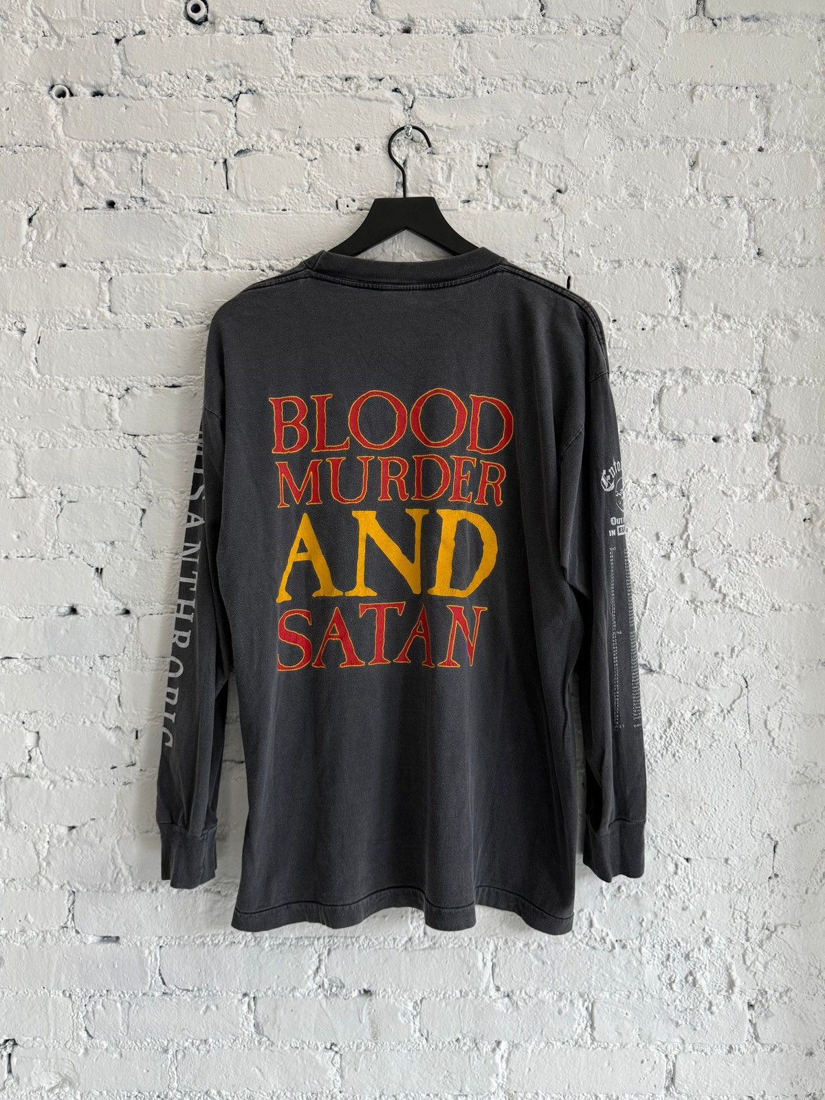 Vintage 1994 ENTOMBED ‘OUT OF HAND TOUR’ L/S TEE Size US XL / EU 56 / 4 - 4 Thumbnail