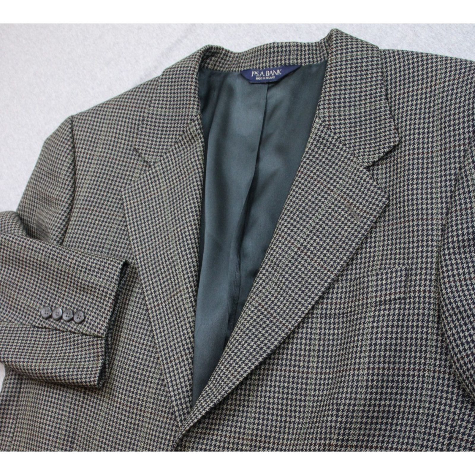 Jos. A. Bank Jos A Bank Blazer Men's Size 41R Wool Houndstooth Collection Size 42R - 1 Thumbnail