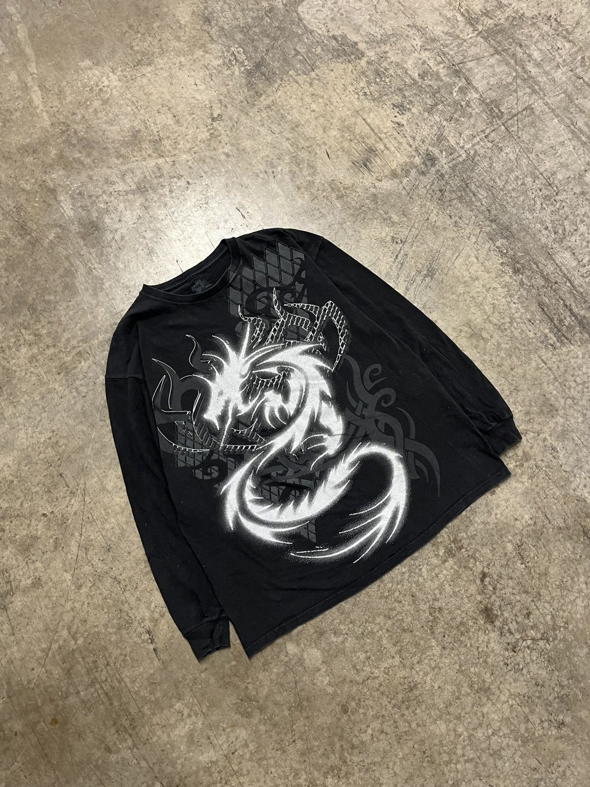 JNCO × Vintage Y2k Jnco style dragon longsleeve tee shirt hype rare skater Size US XL / EU 56 / 4 - 4 Thumbnail