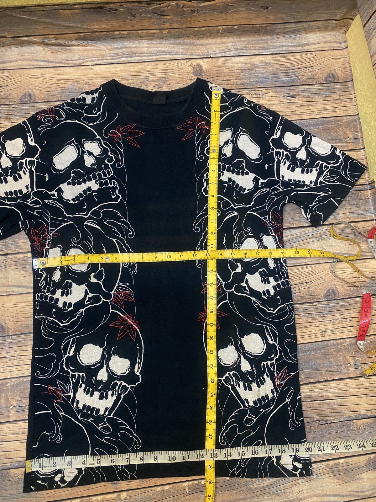 Vintage Vintage Sukajan skull tshirt Size US M / EU 48-50 / 2 - 3 Thumbnail