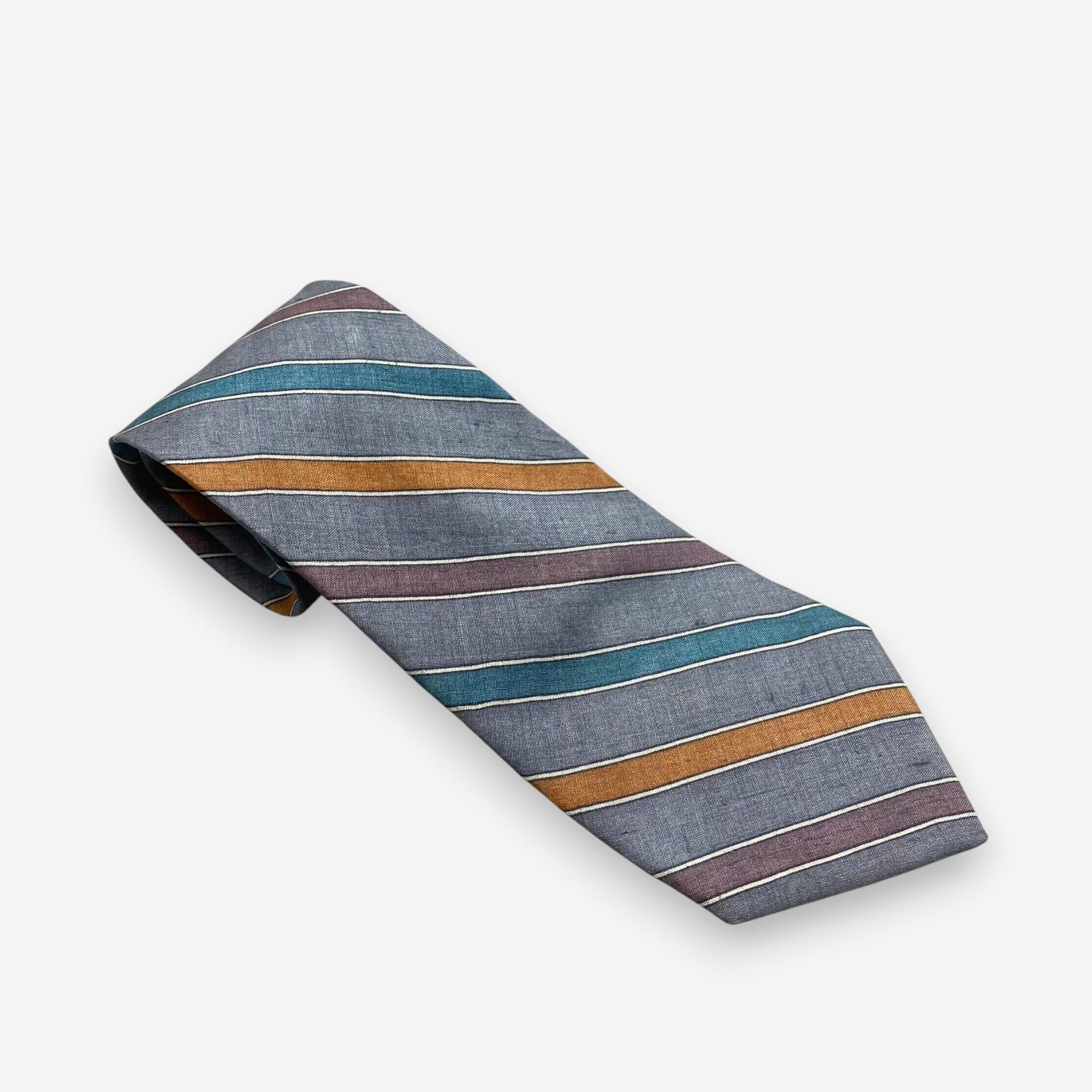 Japanese Brand Vintage Yves Saint Laurent SILK Necktie Cravate Pure Silk Size ONE SIZE - 1 Thumbnail