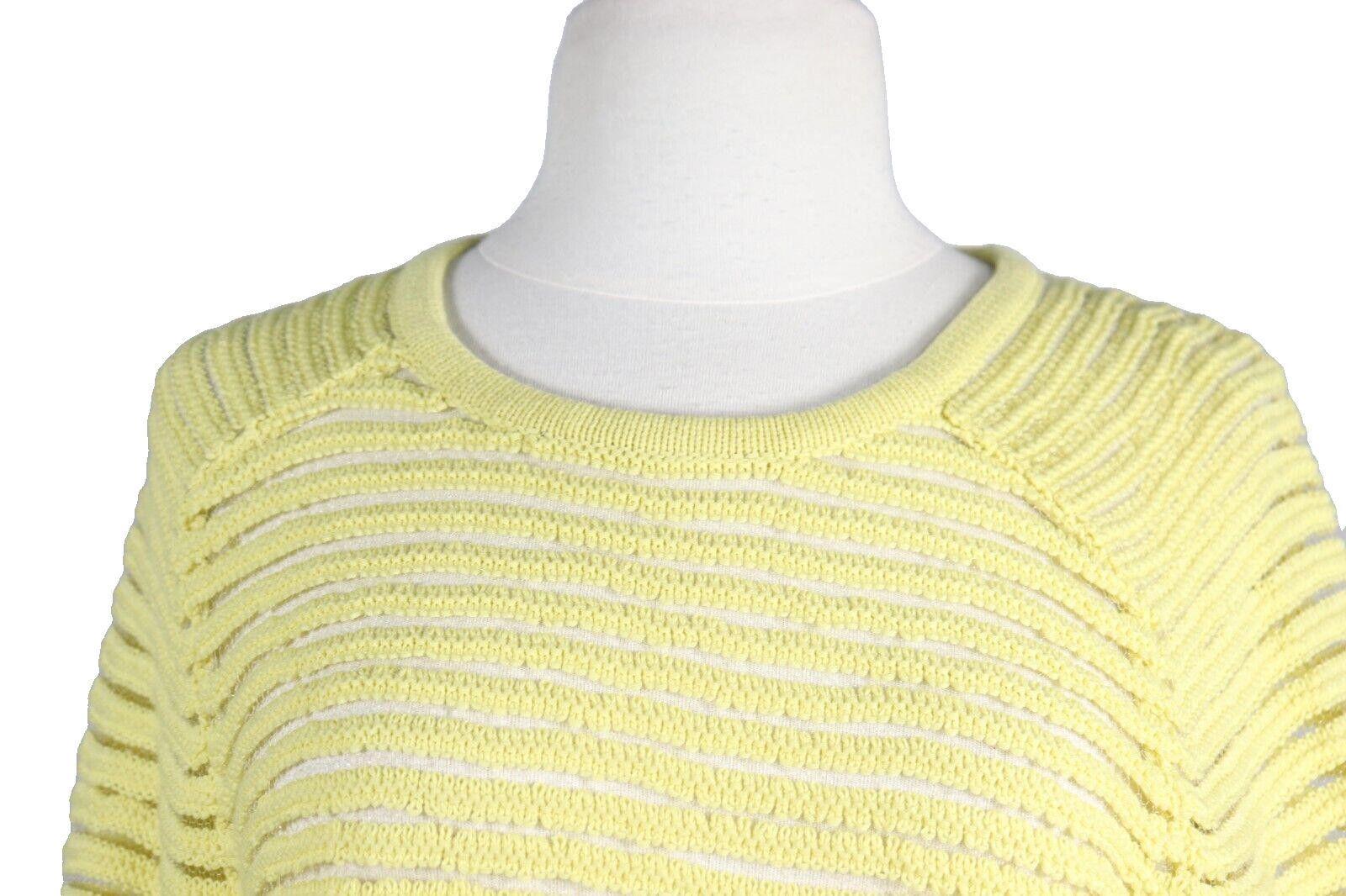 Topshop Topshop Women's US 10 Yellow Knit Pullover Sweater Shirt Top Size L / US 10 / IT 46 - 2 Thumbnail