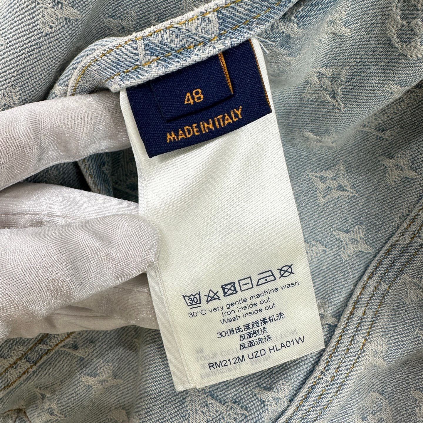 Louis Vuitton Louis Vuitton NBA Limited Full Logo Denim Jacket Size US XXS / EU 40 - 7 Thumbnail