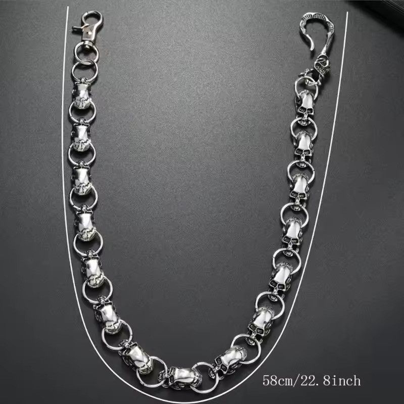 Other Skull Keychain Wallet Chain Size ONE SIZE - 3 Thumbnail