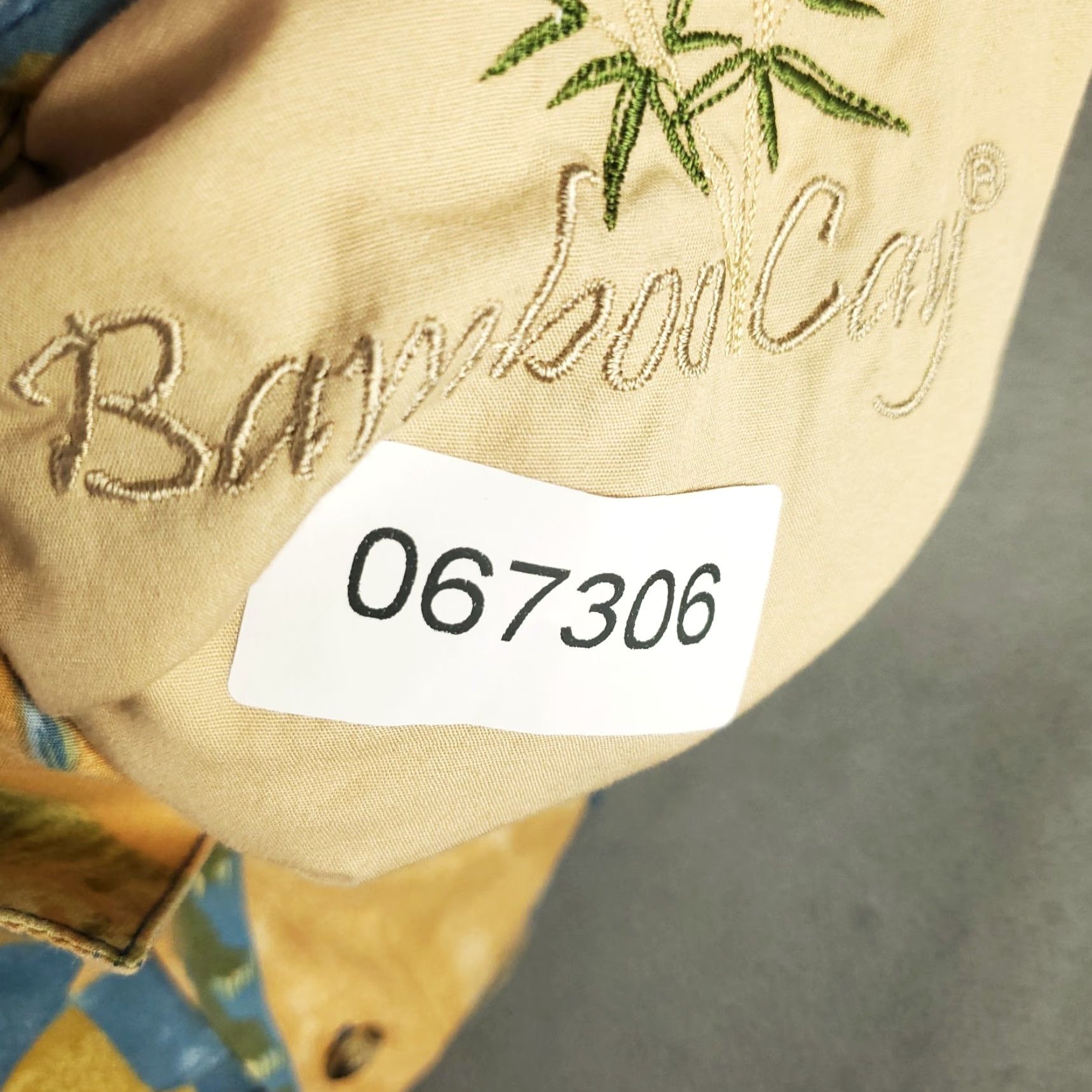 Vintage Bamboo Cay Shirt Mens Small Blue Palm Tree Hawaiian Button Up Short Sleeve Shirt Size US S / EU 44-46 / 1 - 7 Thumbnail