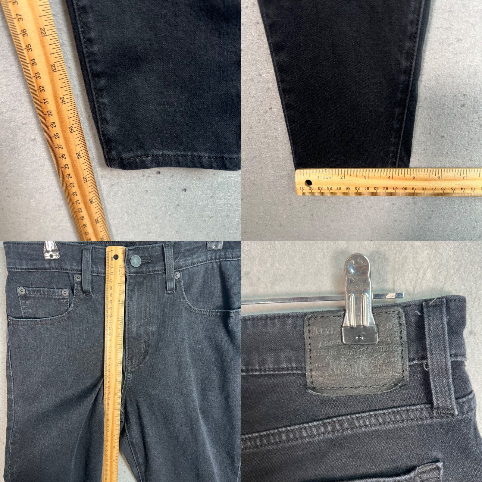 Levi's Levi's 721 High Rise Skinny Black Denim Jeans Womens Size 28 Stretchy Slim Fit Denim Jeans - Levi's 721 - Black - Size 28 - Slim Fit Womens Size 28" / US 6 / IT 42 - 8 Thumbnail