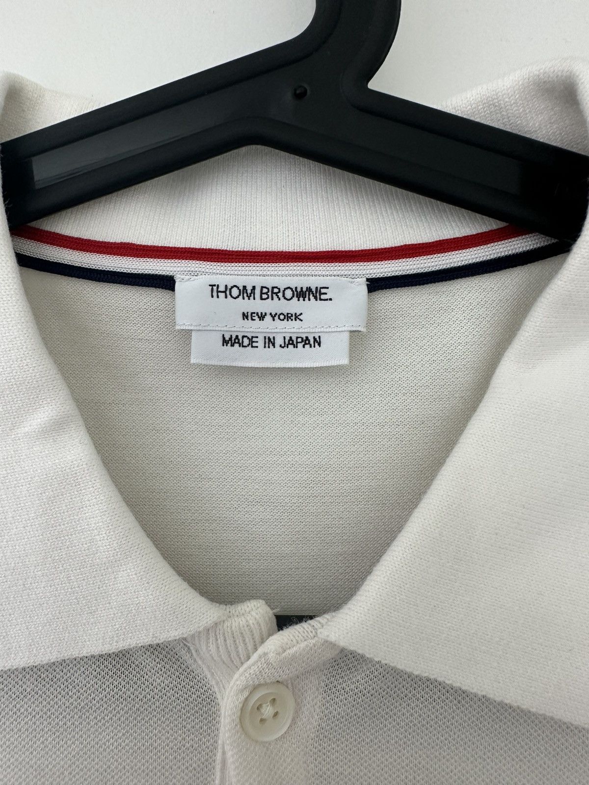 Thom Browne White RWB polo shirt Size US S / EU 44-46 / 1 - 3 Thumbnail