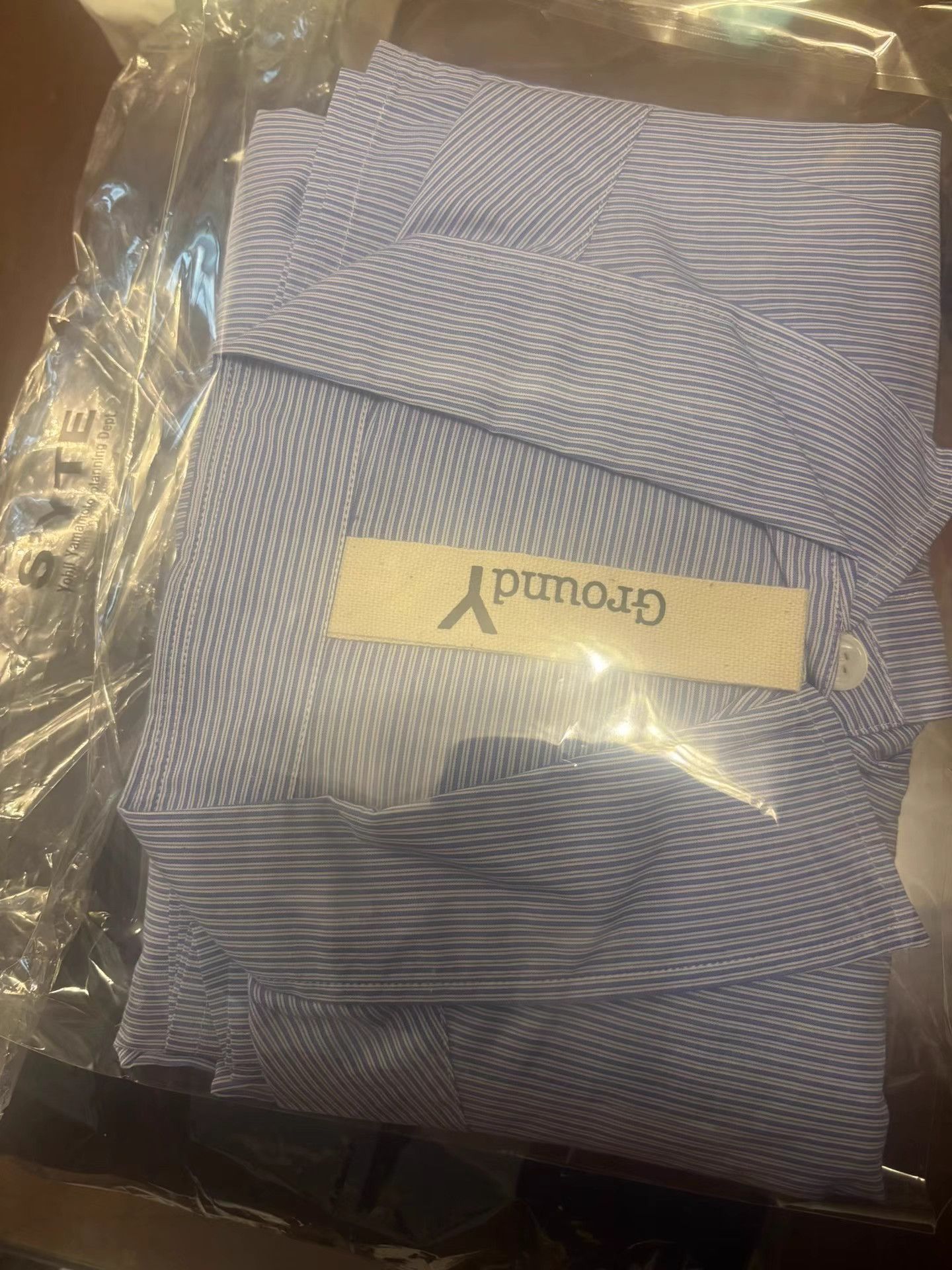 Yohji Yamamoto Yohji Yamamoto GroundY Mid-Length Striped Shirt K11 Size US L / EU 52-54 / 3 - 3 Thumbnail