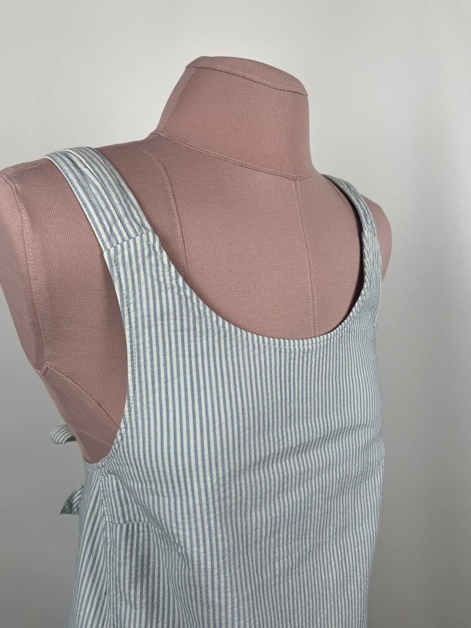 Sezane Sezane Blue Striped Sleeveless Dress Size 36 Size XS / US 0-2 / IT 36-38 - 4 Thumbnail