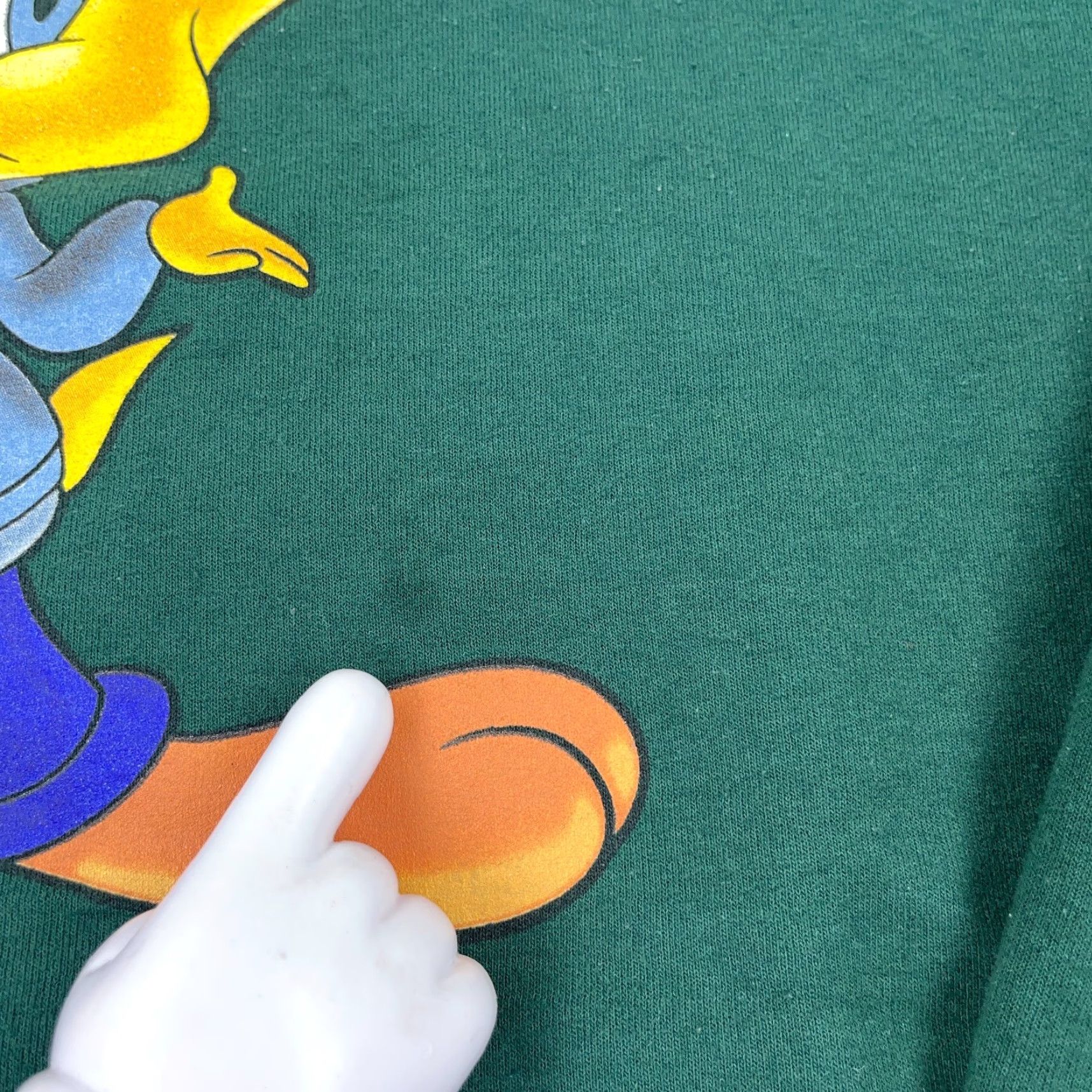 Vintage Looney Tunes Sweatshirt Adult XL Green Crewneck Tweety Retro Logo Graphic Print Casual Pullover Regular Fit Size XL / US 12-14 / IT 48-50 - 4 Thumbnail