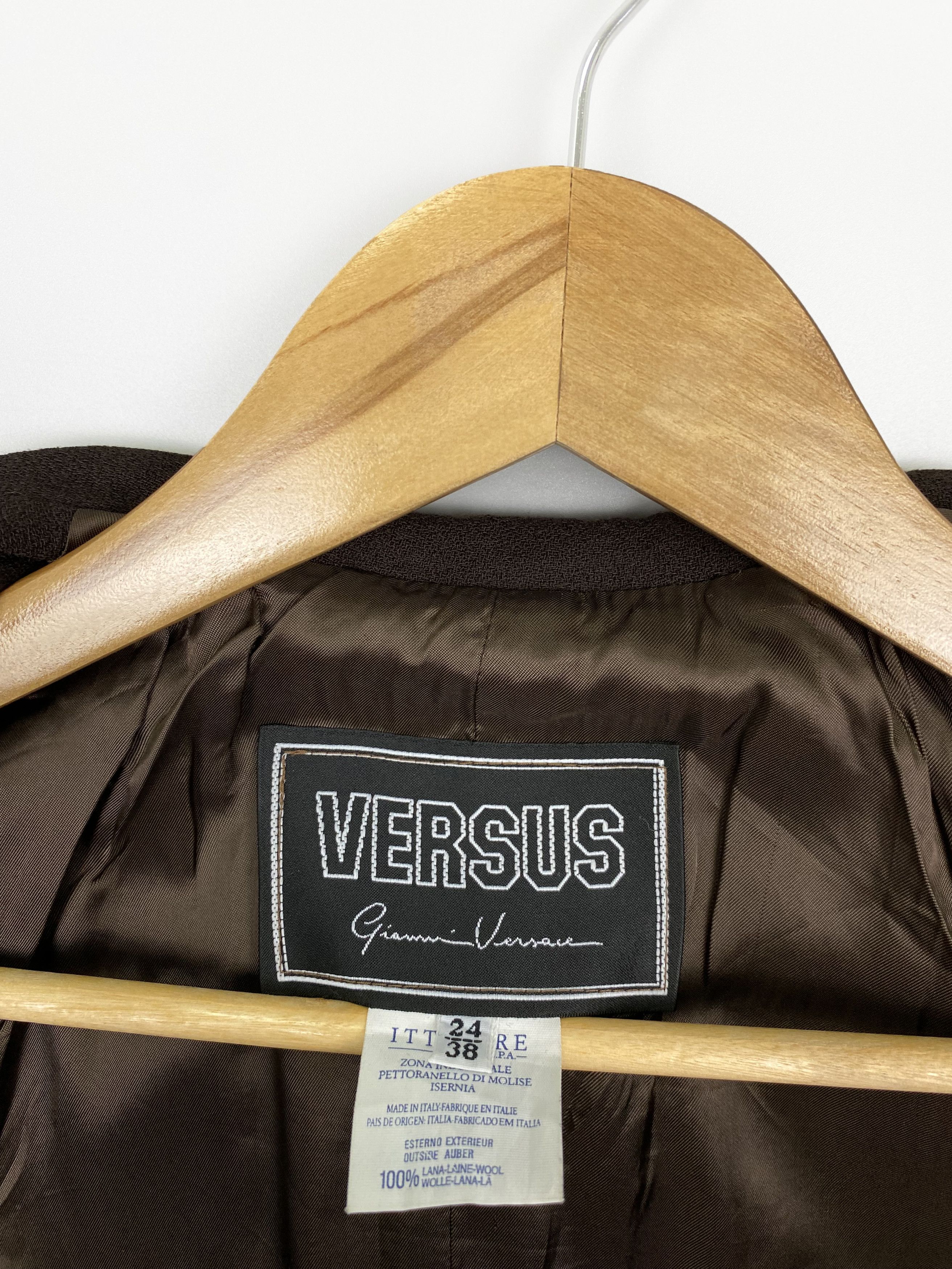 Versus Versace Vintage Gianni Versace Versus Lana Wool Blazer Women's Size XS / US 0-2 / IT 36-38 - 8 Thumbnail