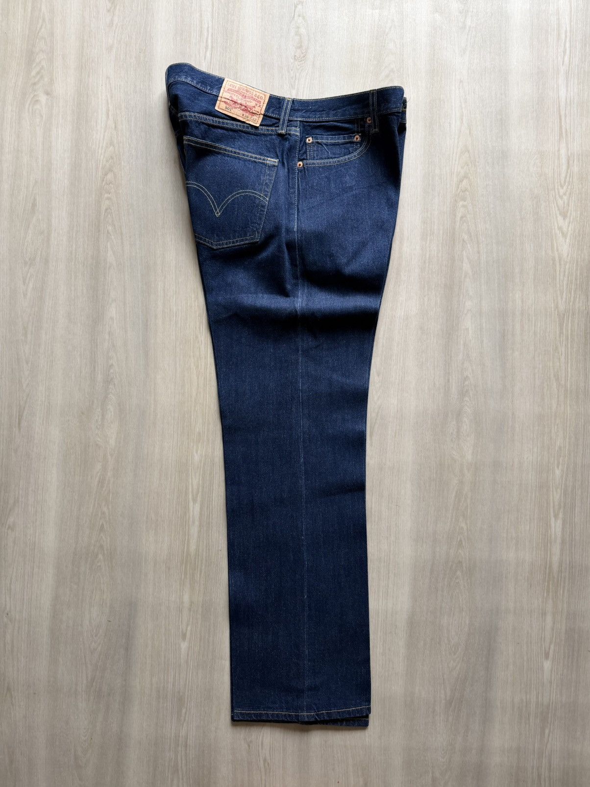 Levi's Vintage Levis Y2K 05 501 Dark Starched Crease Raw Sz 36x32 Size US 36 / EU 52 - 4 Thumbnail