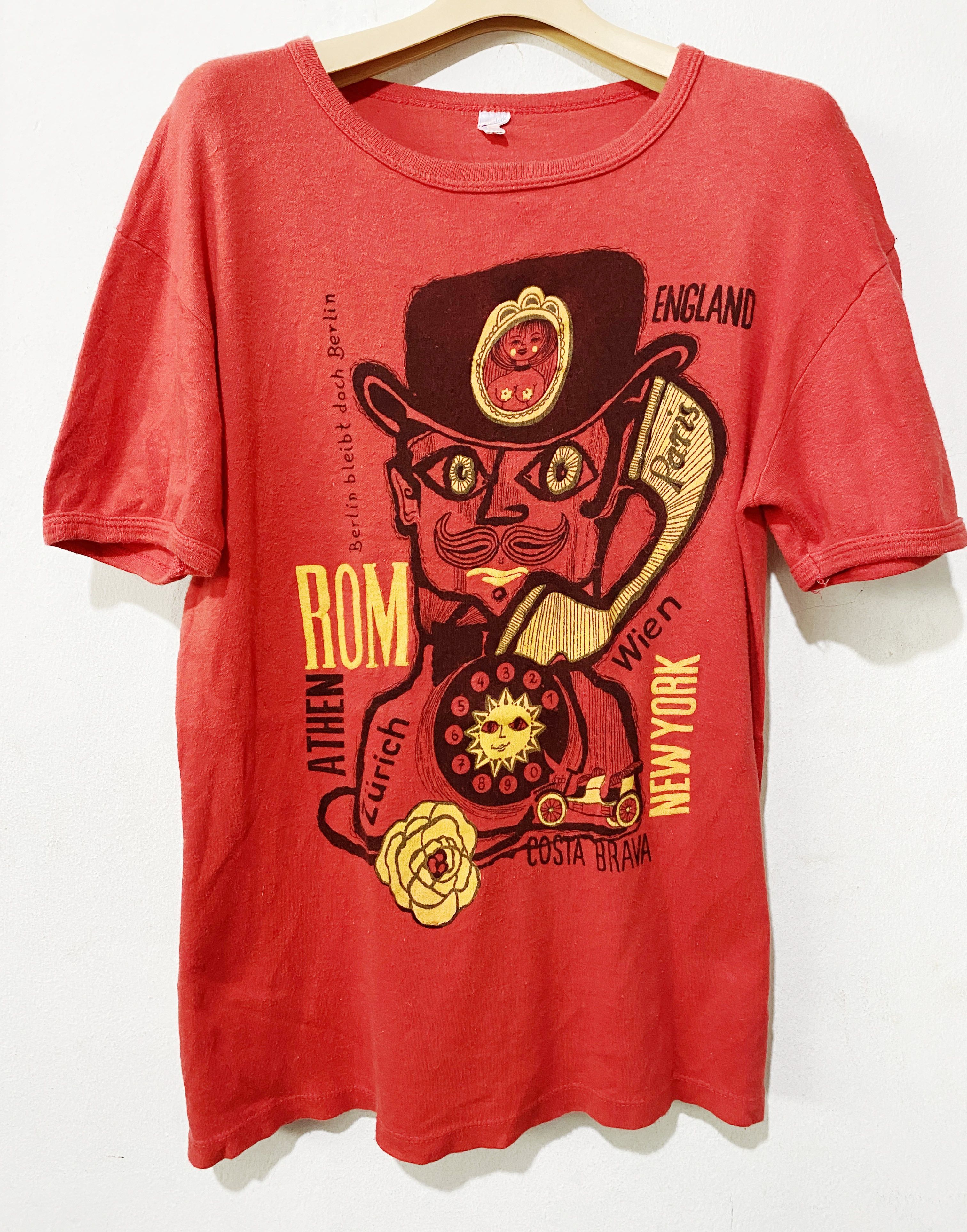 Band Tees × Vintage intage 90s Germany Berlin Ringer Tee Size US M / EU 48-50 / 2 - 1 Thumbnail
